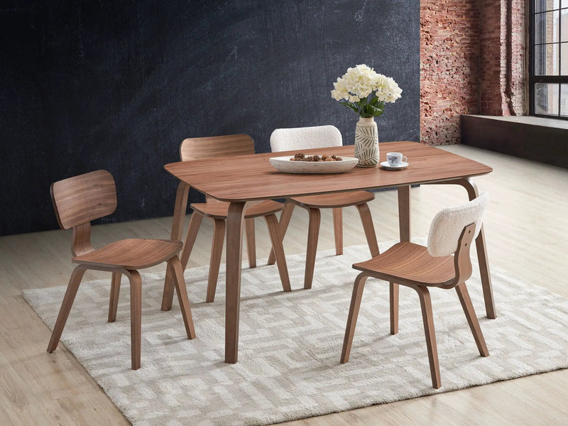 Casson - 5 Piece Dining Room Set - Walnut by Unique Piece Furniture
