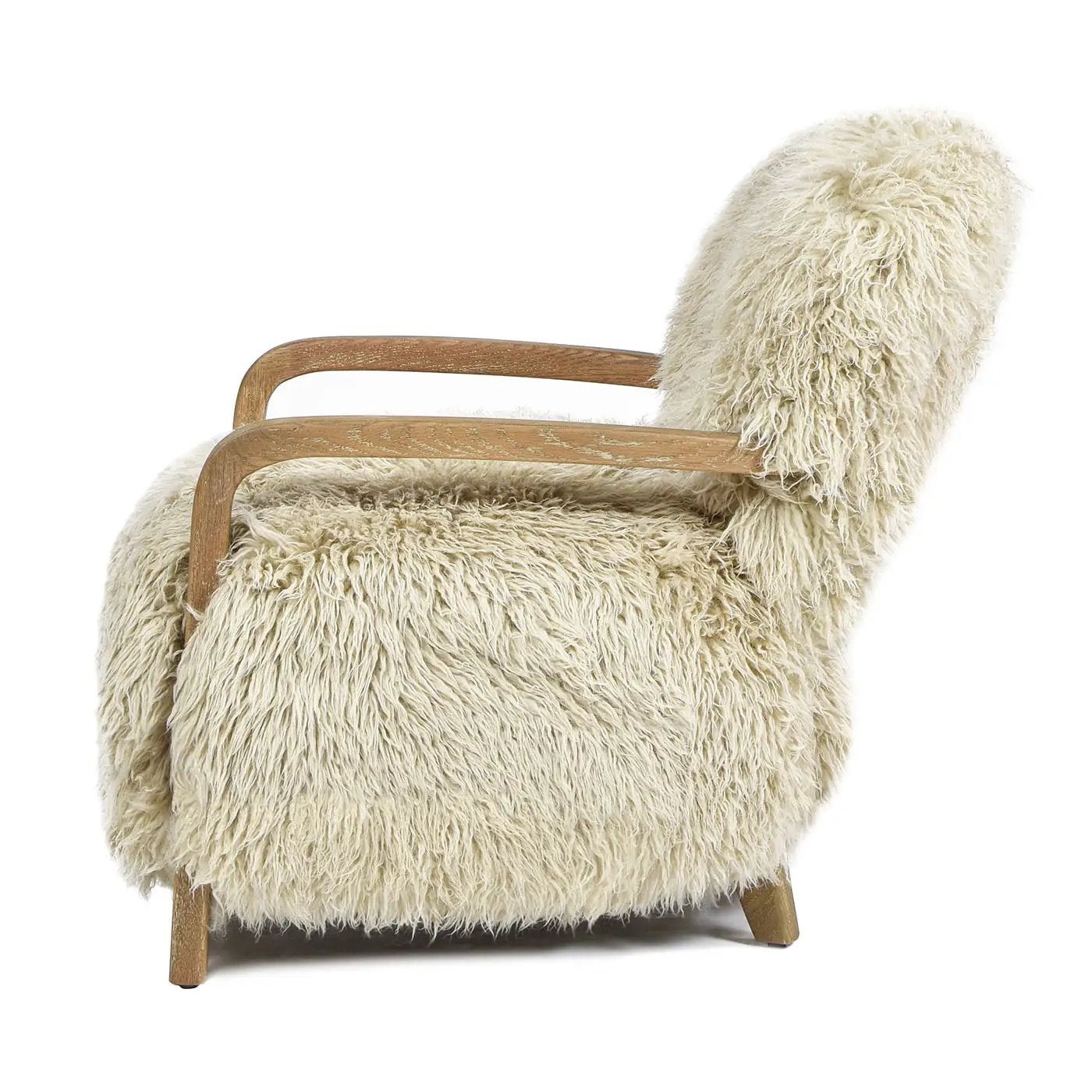 Enchante - New Zealand Sheepskin Accent Arm Chair - Taupe / Natural by Unique Piece Furniture