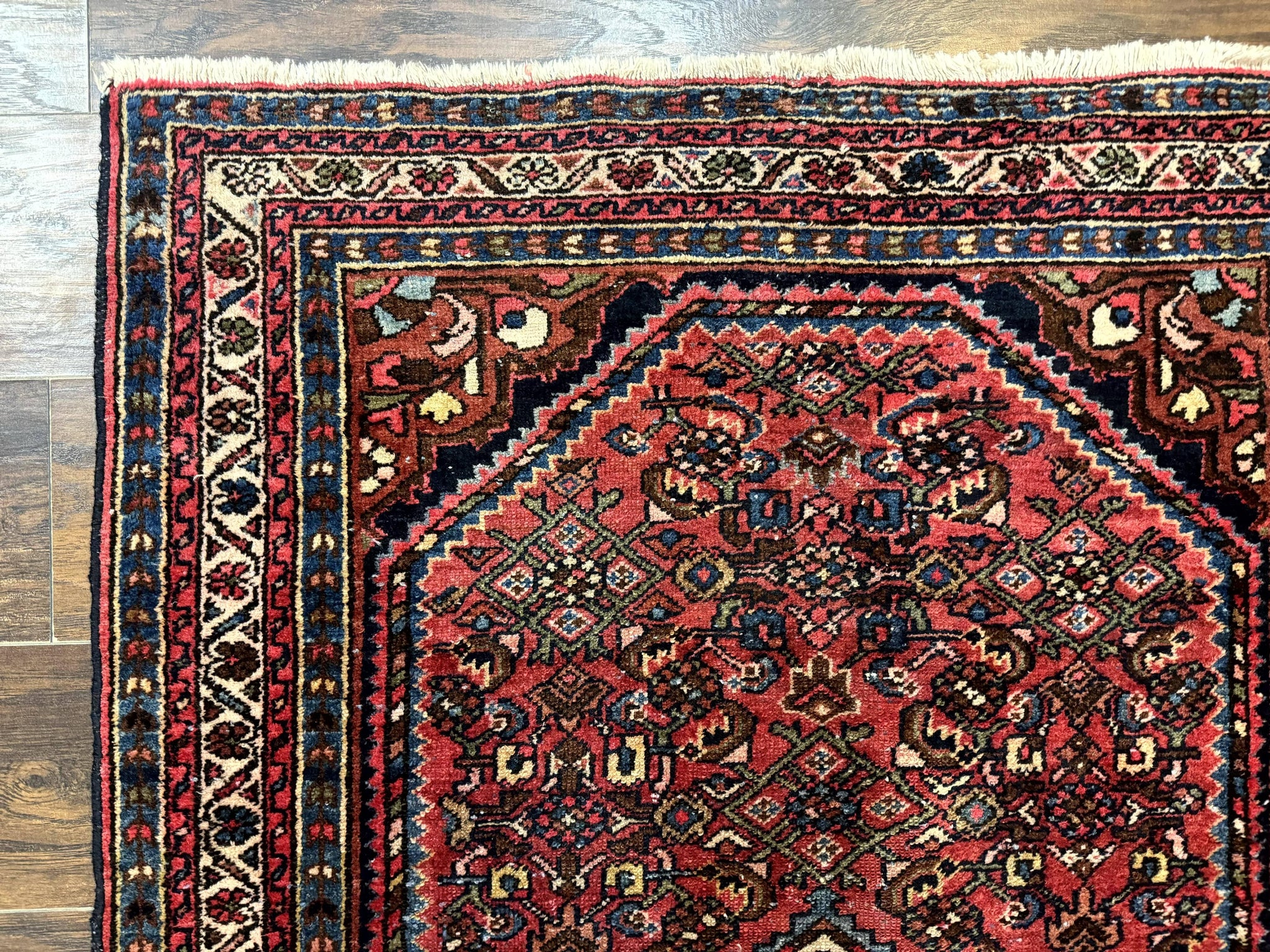 Antique Persian Tribal Rug 3.6 x 5, Hamadan Angelas Rug by Jewel Rugs