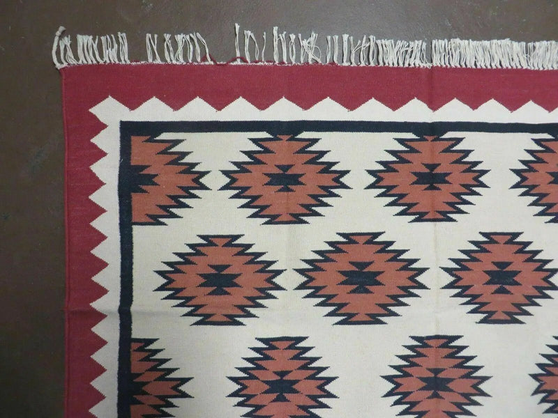 5' X 8' Hand Woven Wool Rug Contemporary Kilim Dhurrie Modern Oriental Area Rug by Jewel Rugs
