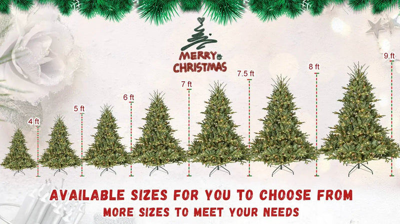 5FT The Full-Bodied Pre-Lit Evergreen Christmas Tree by HouseOfZazla