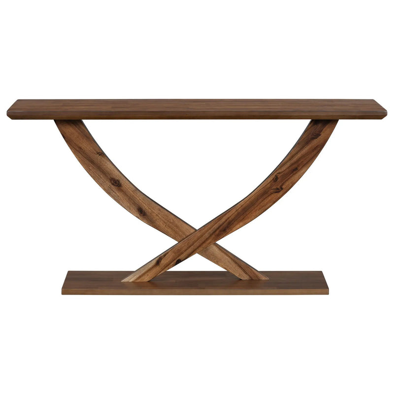 Console Table With Cross Leg Base and Reinforced Support Plate by HouseOfZazla