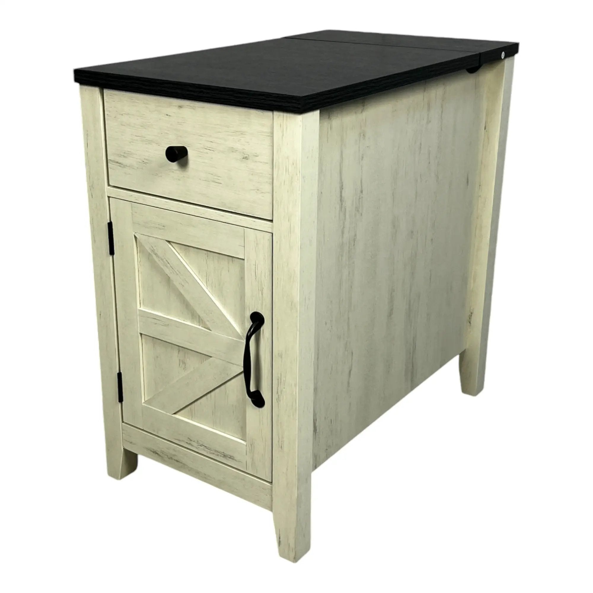 Farmhouse End Table with Charging Station by HouseOfZazla