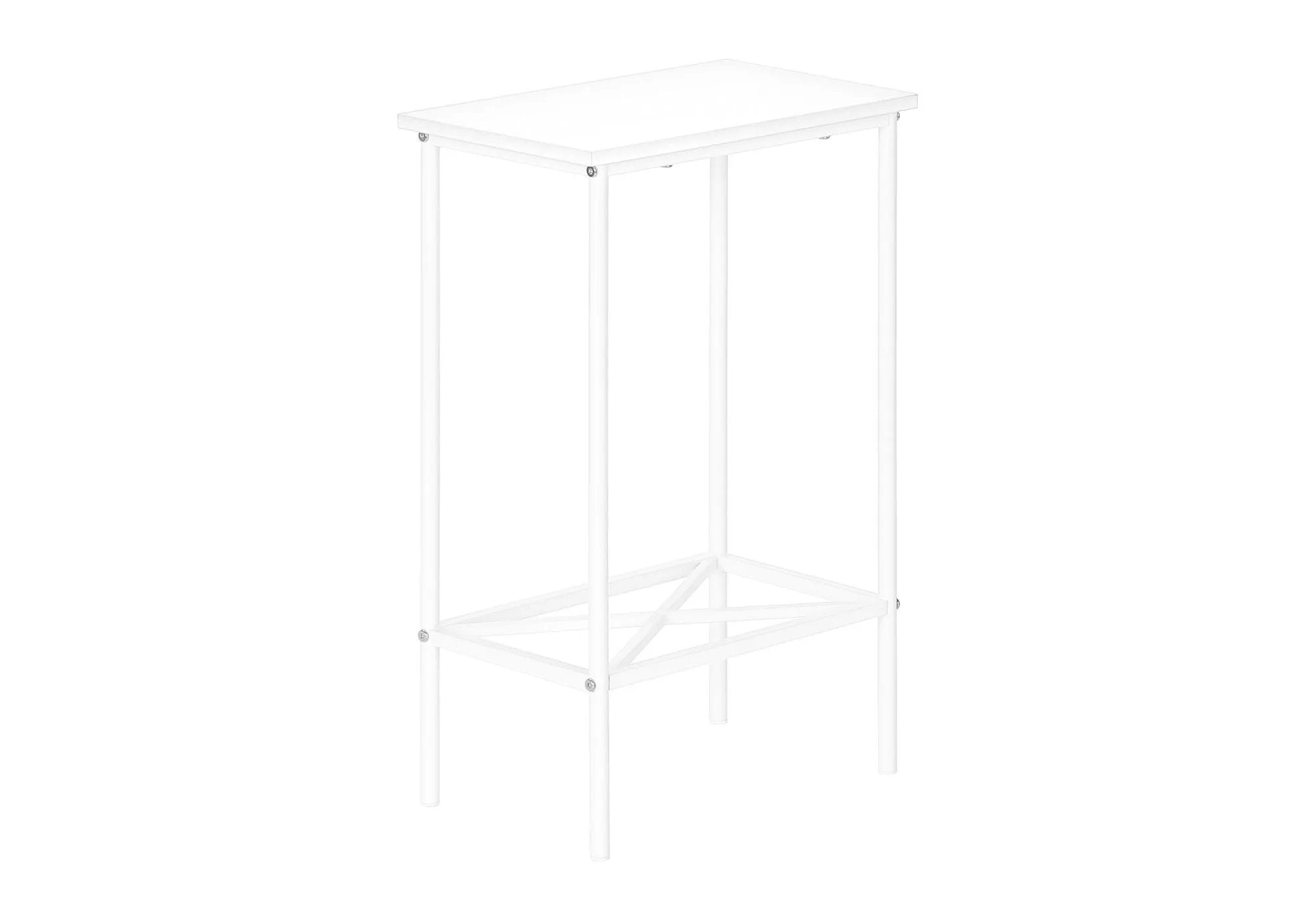 Accent Side Table, Narrow, Small, 2 Tier, Contemporary & Modern by HouseOfZazla