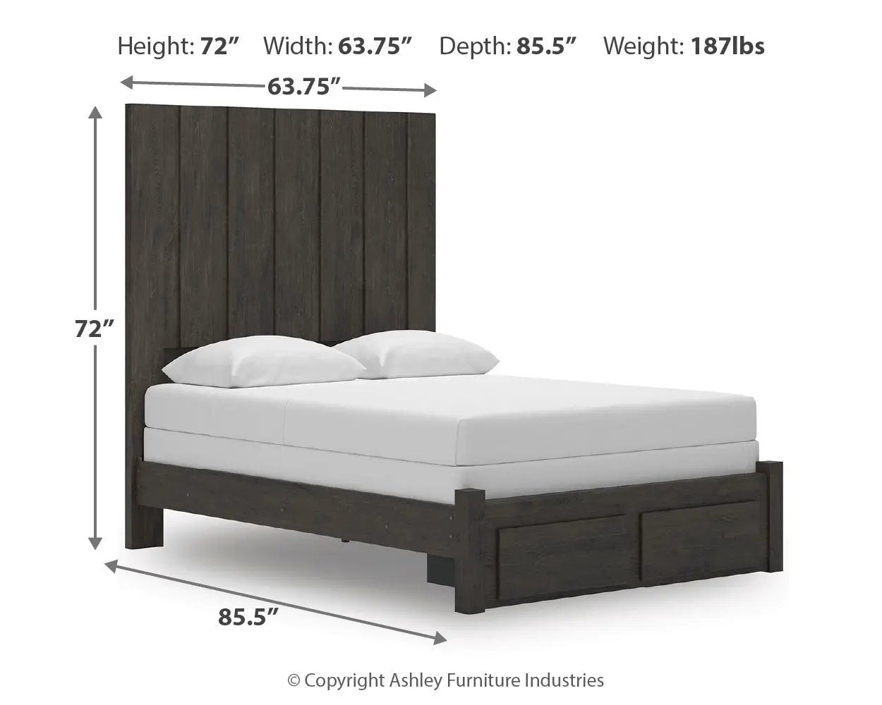 Fraluna - Panel Storage Bed by Unique Piece Furniture