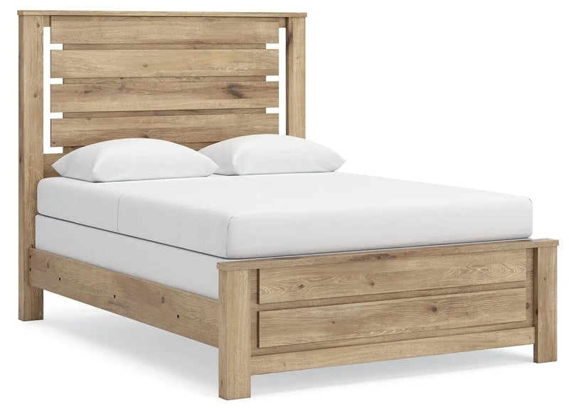 Brozmont - Queen Panel Bed - Tan by Unique Piece Furniture