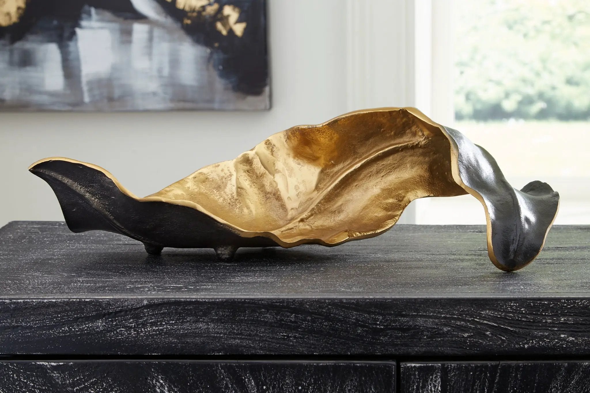 Melinda - Sculpture - Black / Gold Finish by Unique Piece Furniture