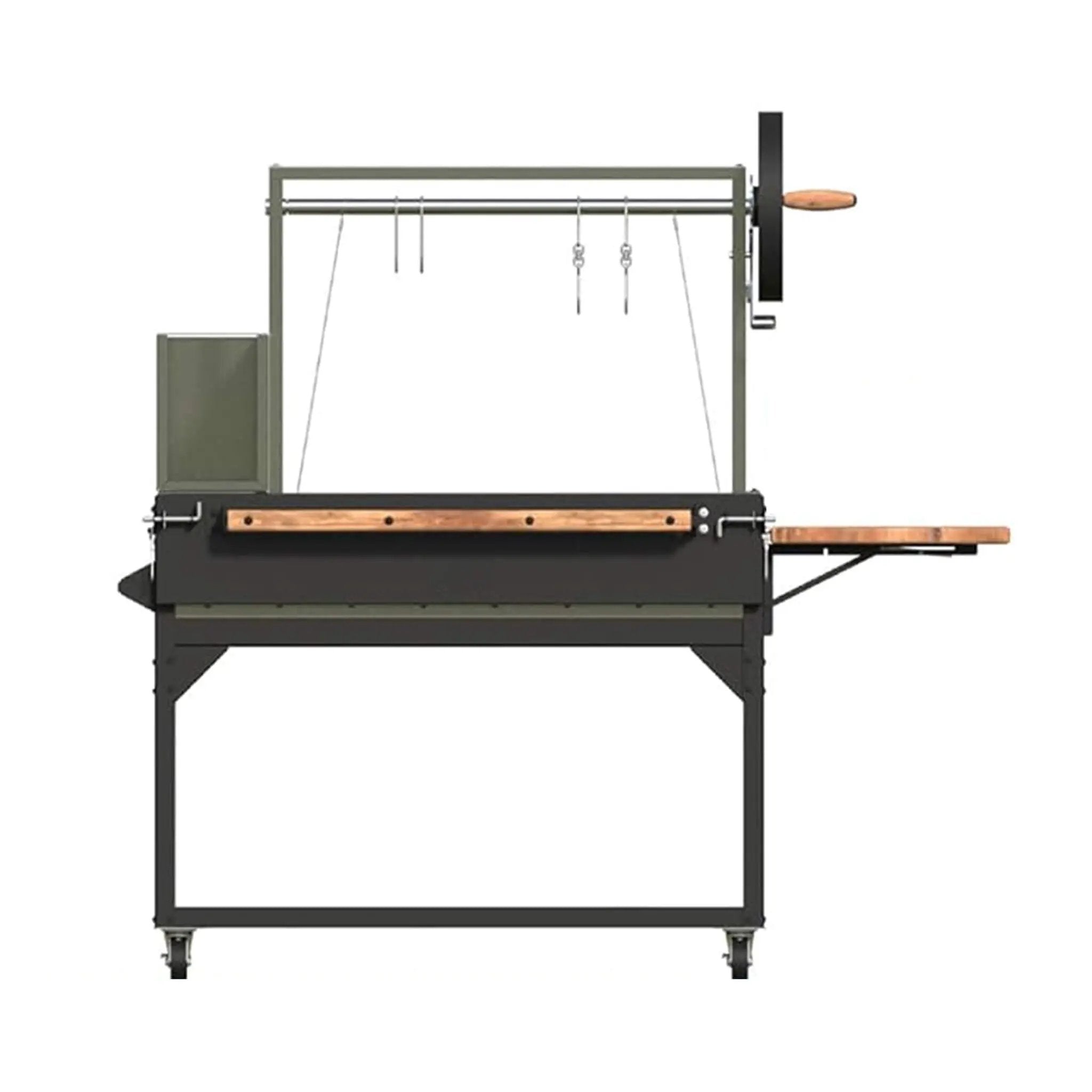[05X02FT] Heavy-Duty Argentine Santa Maria Wood Fire And Charcoal BBQ Grill With Brasero (SAK52731) by SAKSBY WHOLESALE