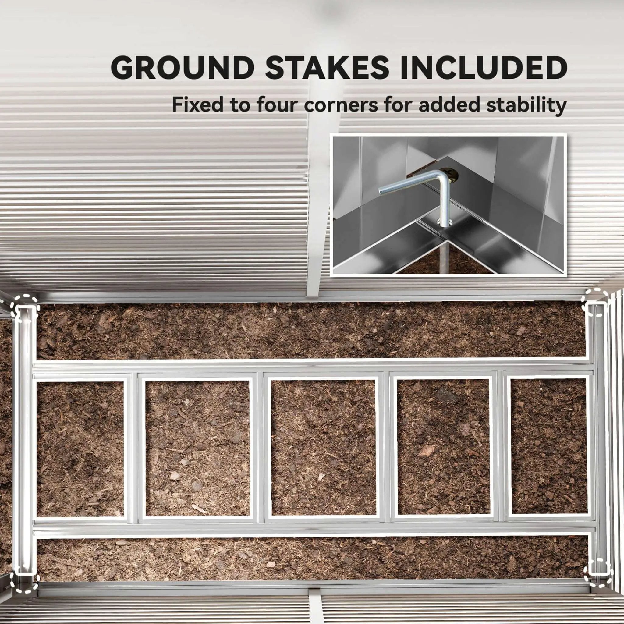 [05X09FT] Alora Heavy-Duty Outdoor Galvanized Steel Storage Shed With Lockable Doors (SAK80637) by SAKSBY WHOLESALE