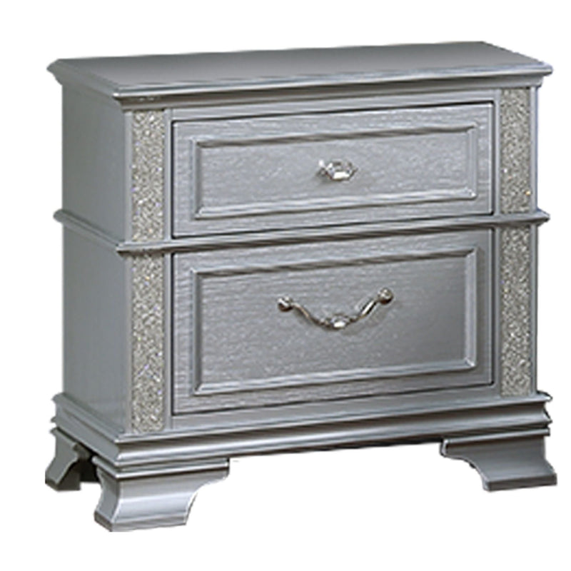 3 Piece Bedroom Set With Elegant Bed, 2 Nightstands by HouseOfZazla