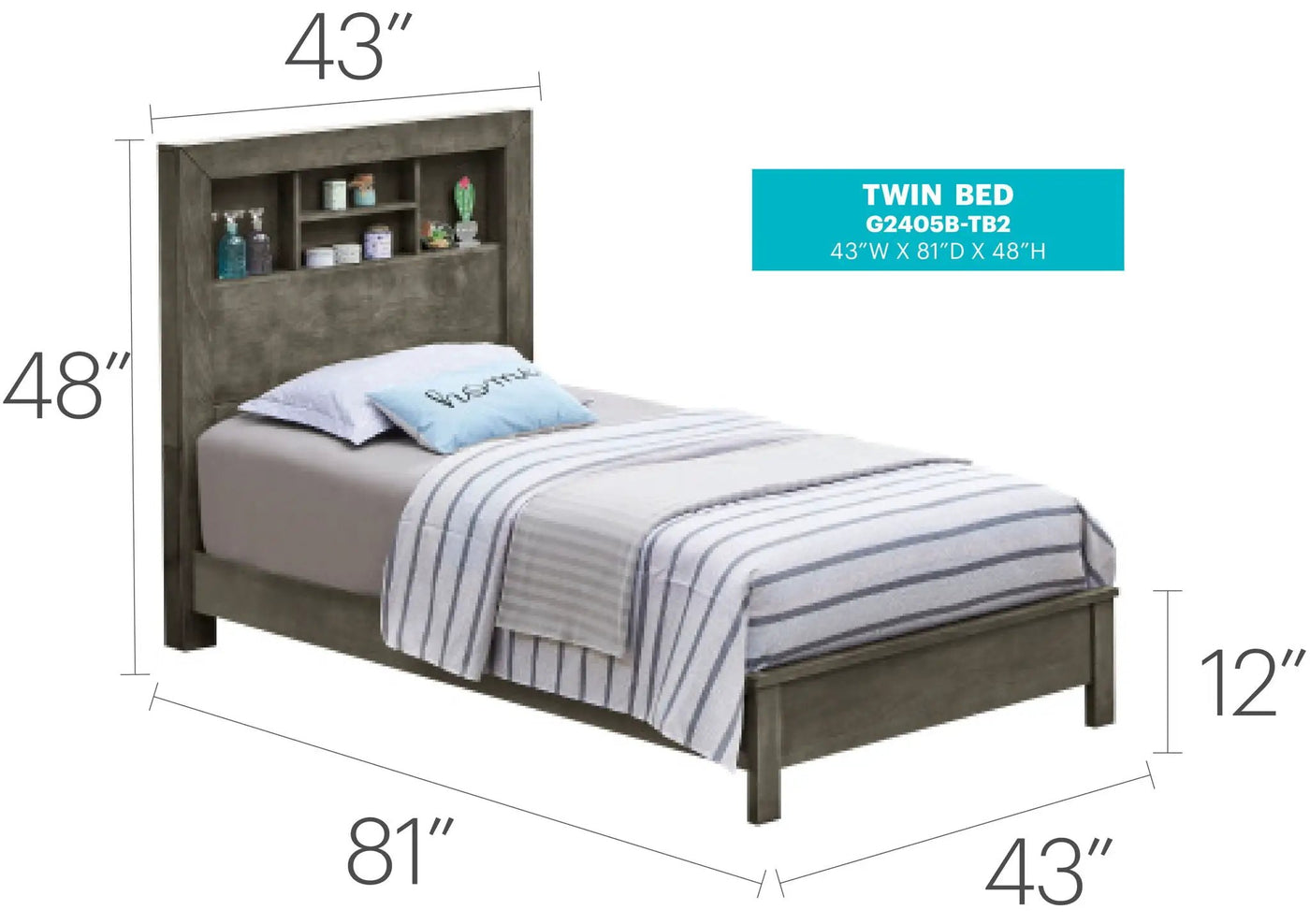 Bed With Transitional Design Stylish by HouseOfZazla