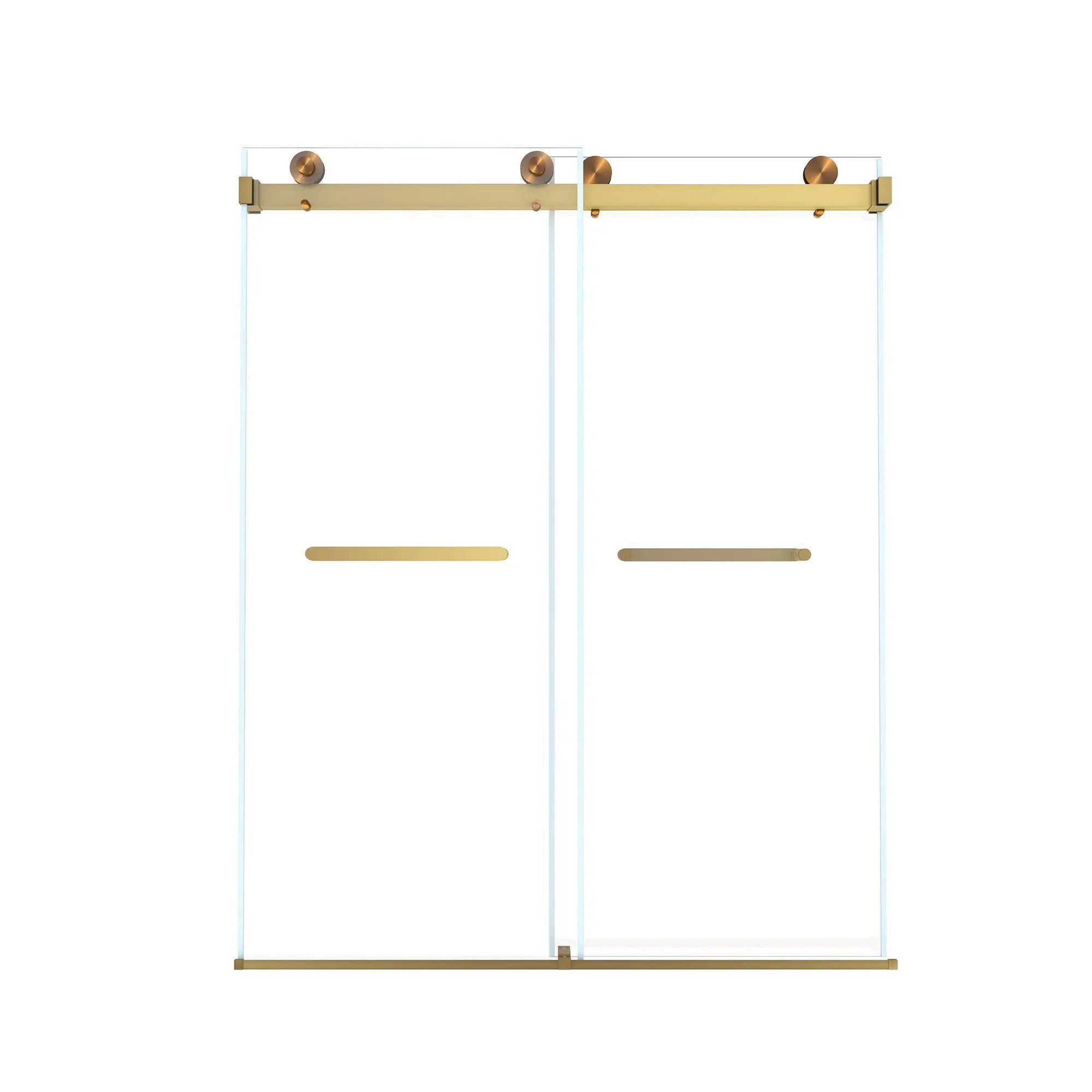 Frameless Double Sliding Shower Door by HouseOfZazla