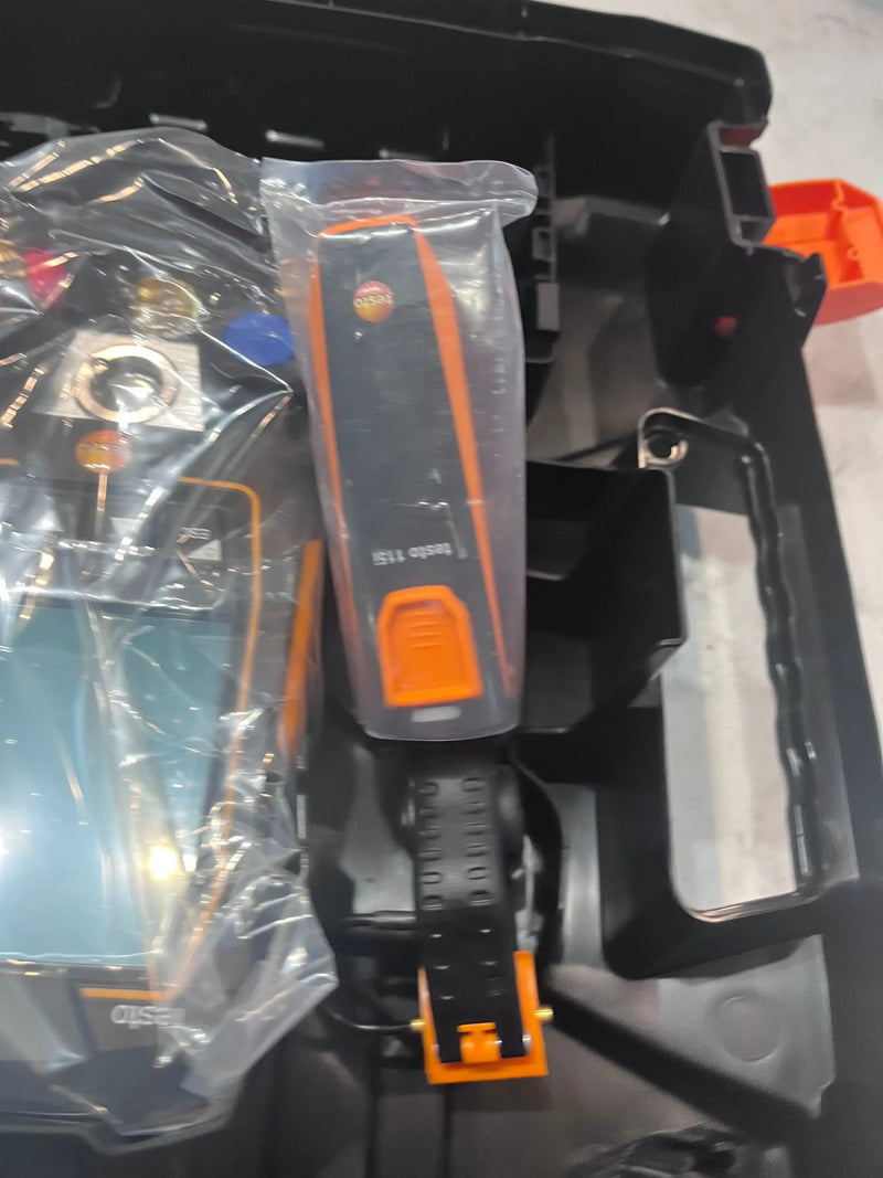 Open Box testo 550s AC Manifold Gauge Set - Manifold Gauges Hvac and Refrigeration - Incl. 2 Wired Temperature Clamp Probes - AC Recharge Kit with sup by Selzalot