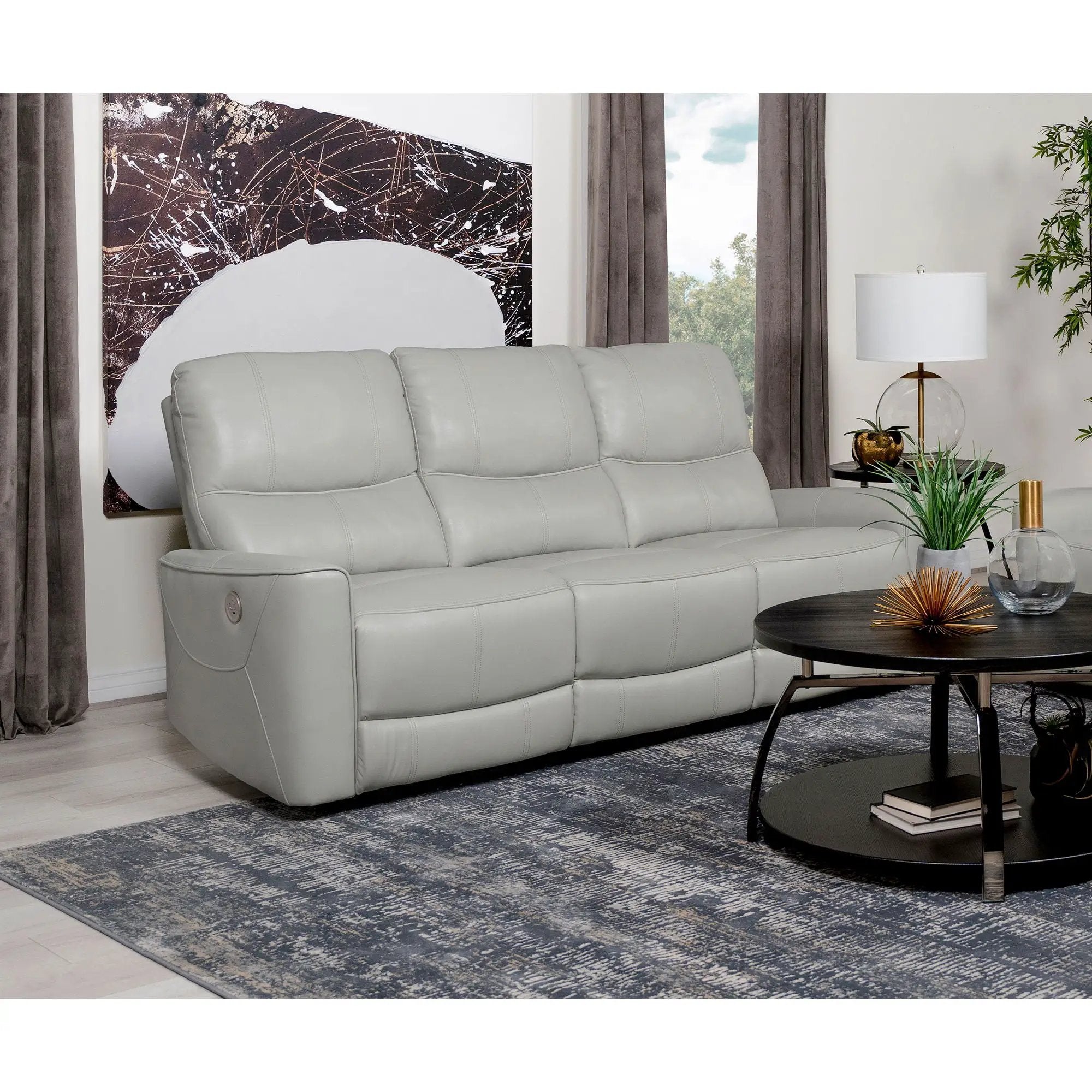 Ashland - Power Reclining Sofa With USB Charging by HouseOfZazla