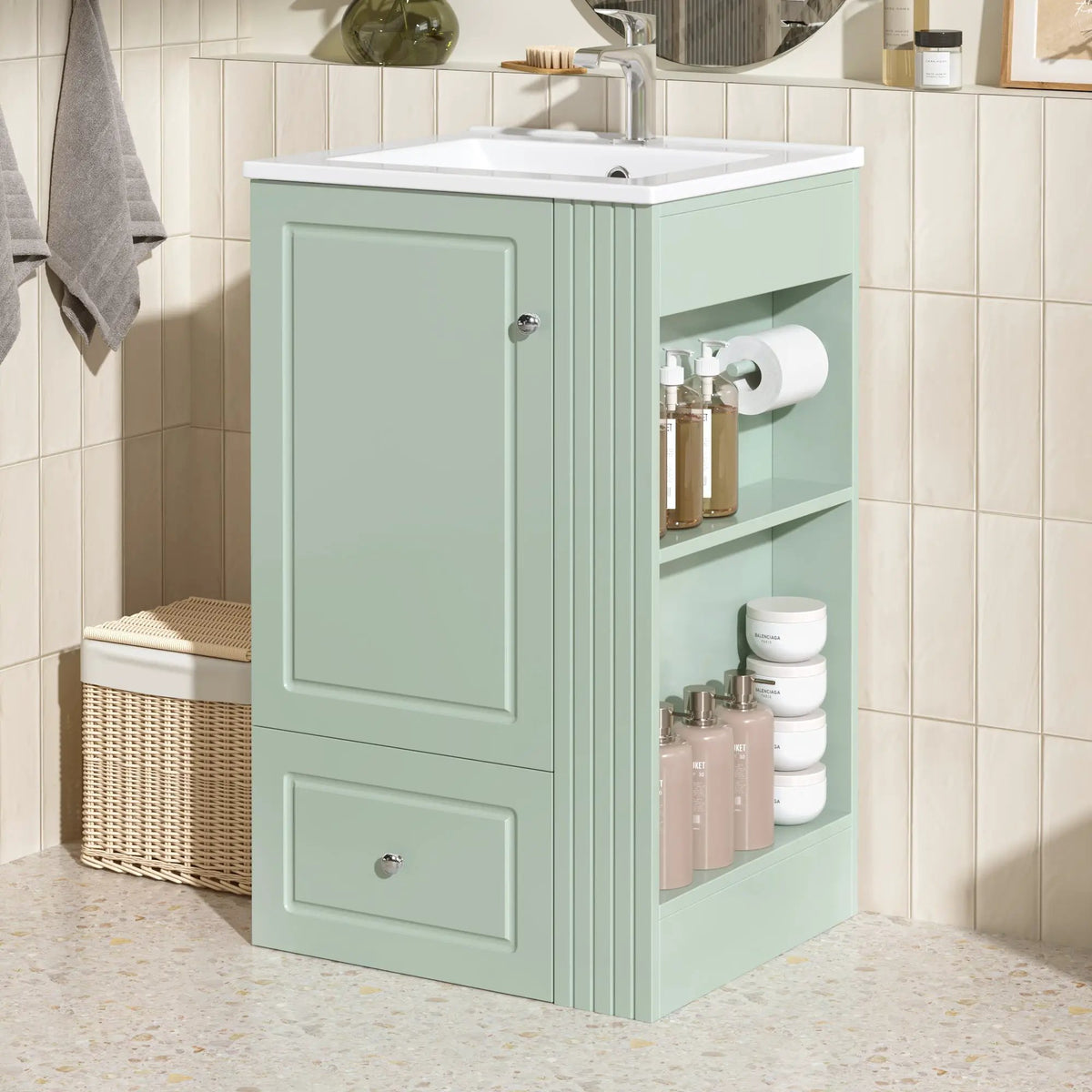 20" Freestanding Bathroom Vanity with Ceramic Sink by HouseOfZazla