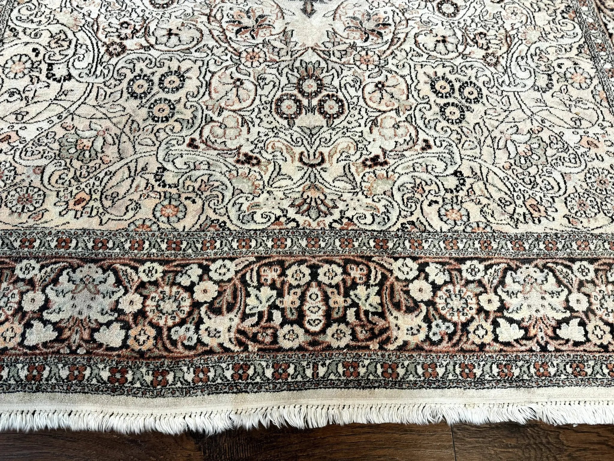 Silk Indian Kashmiri Rug 6x9 by Jewel Rugs