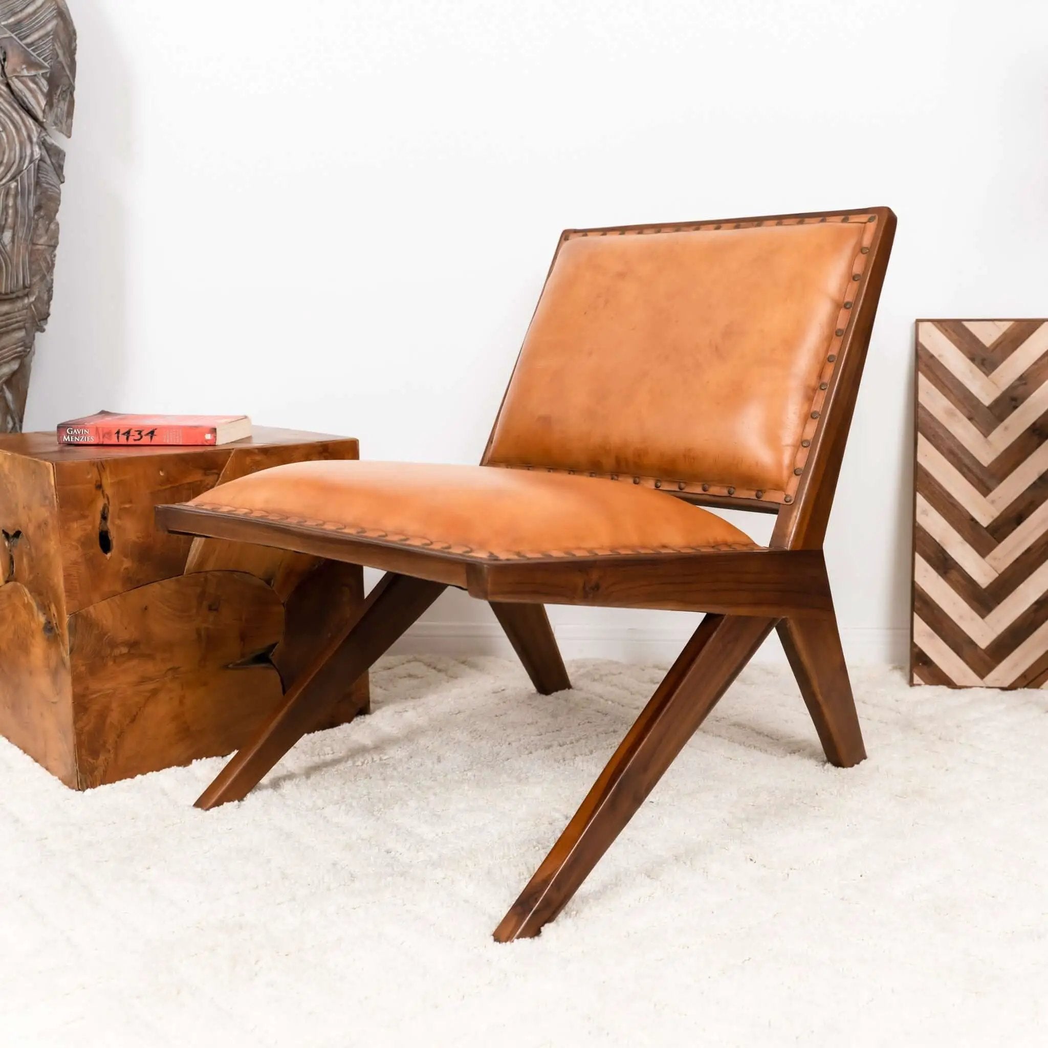Colin - Lounge Chair - Brown / Tan by Unique Piece Furniture