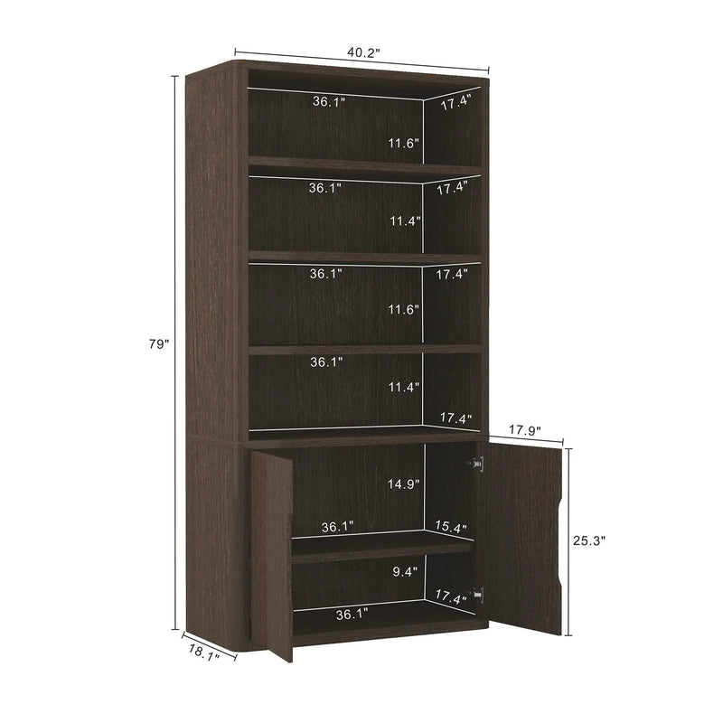 Rivington - Modern Bookcase Cabinet by HouseOfZazla