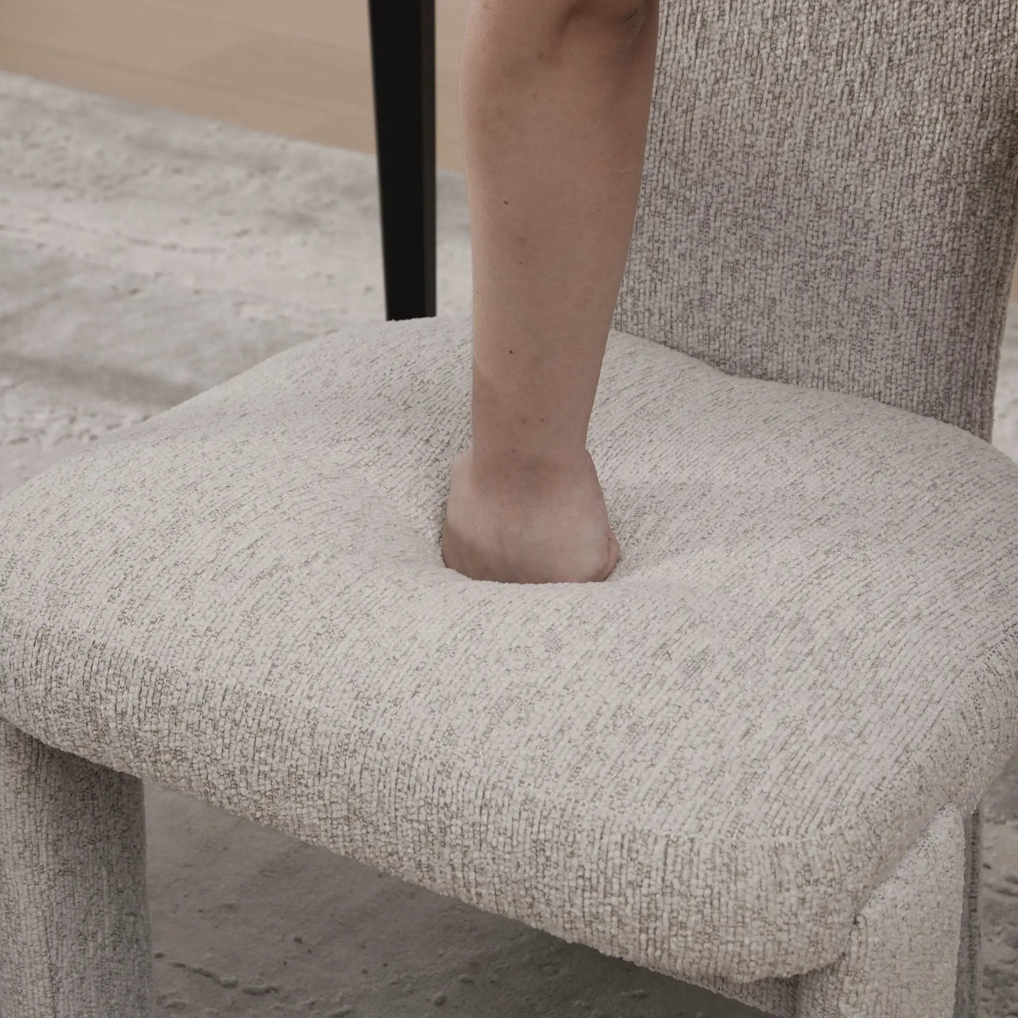 Armless Curved Back Accent Chairs