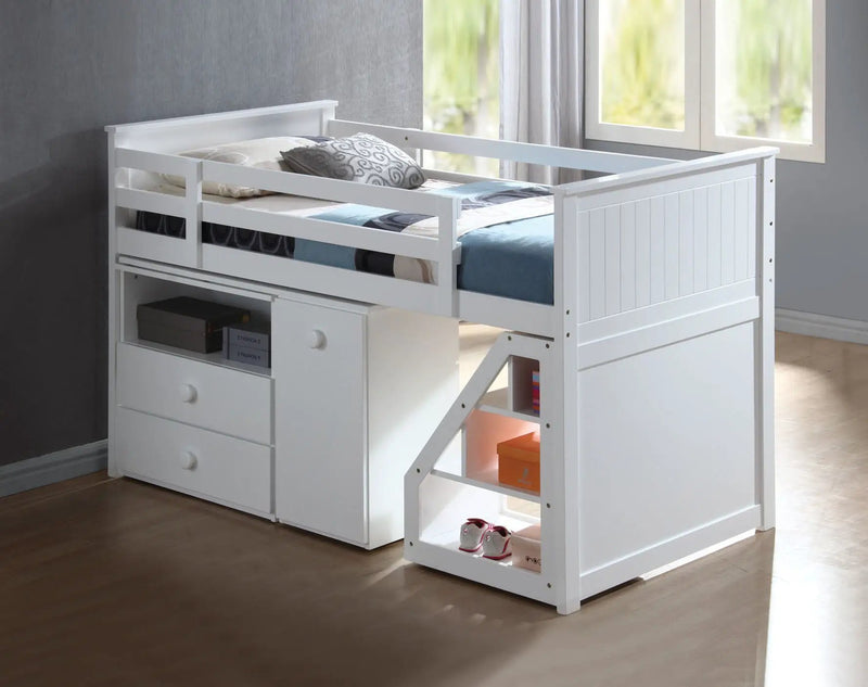 Wyatt - Twin Loft Bed Set - White by Unique Piece Furniture