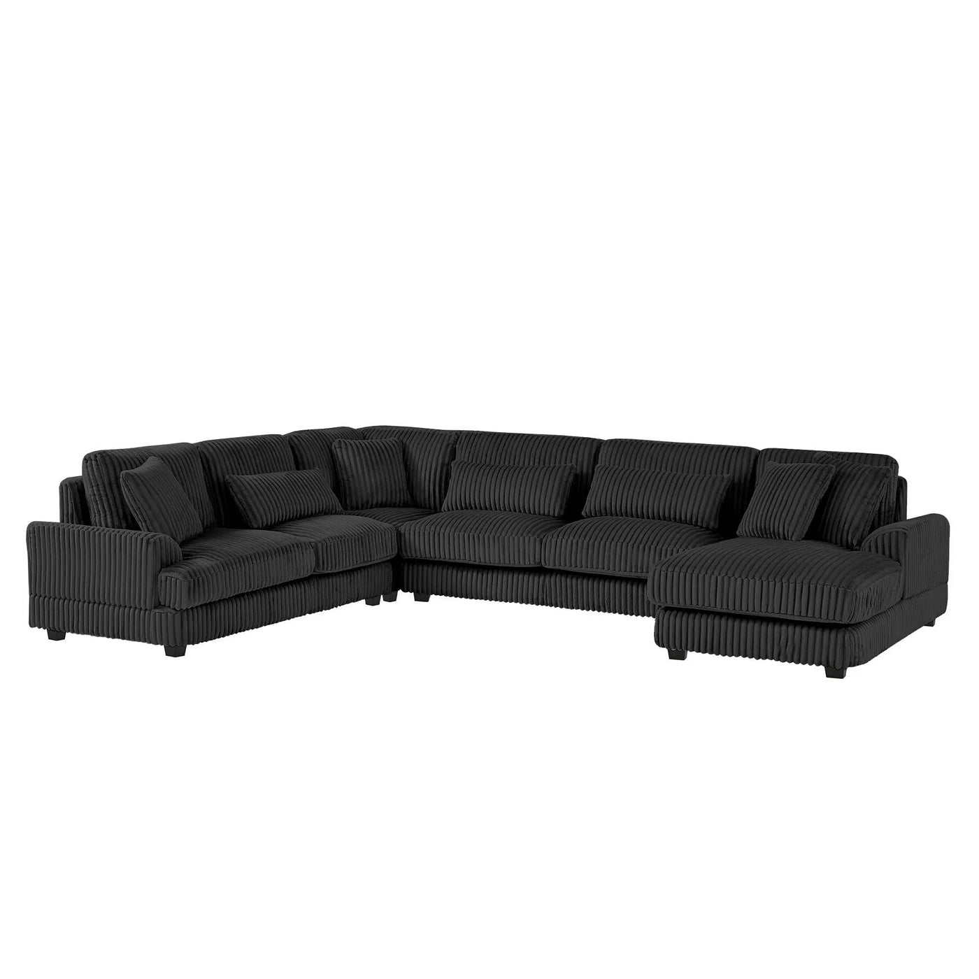 Oversized Sectional Sofa U - Shaped Sofa Couch Modern Sofa Upholstered In Soft With A Chaise Lounge For Living Room by HouseOfZazla