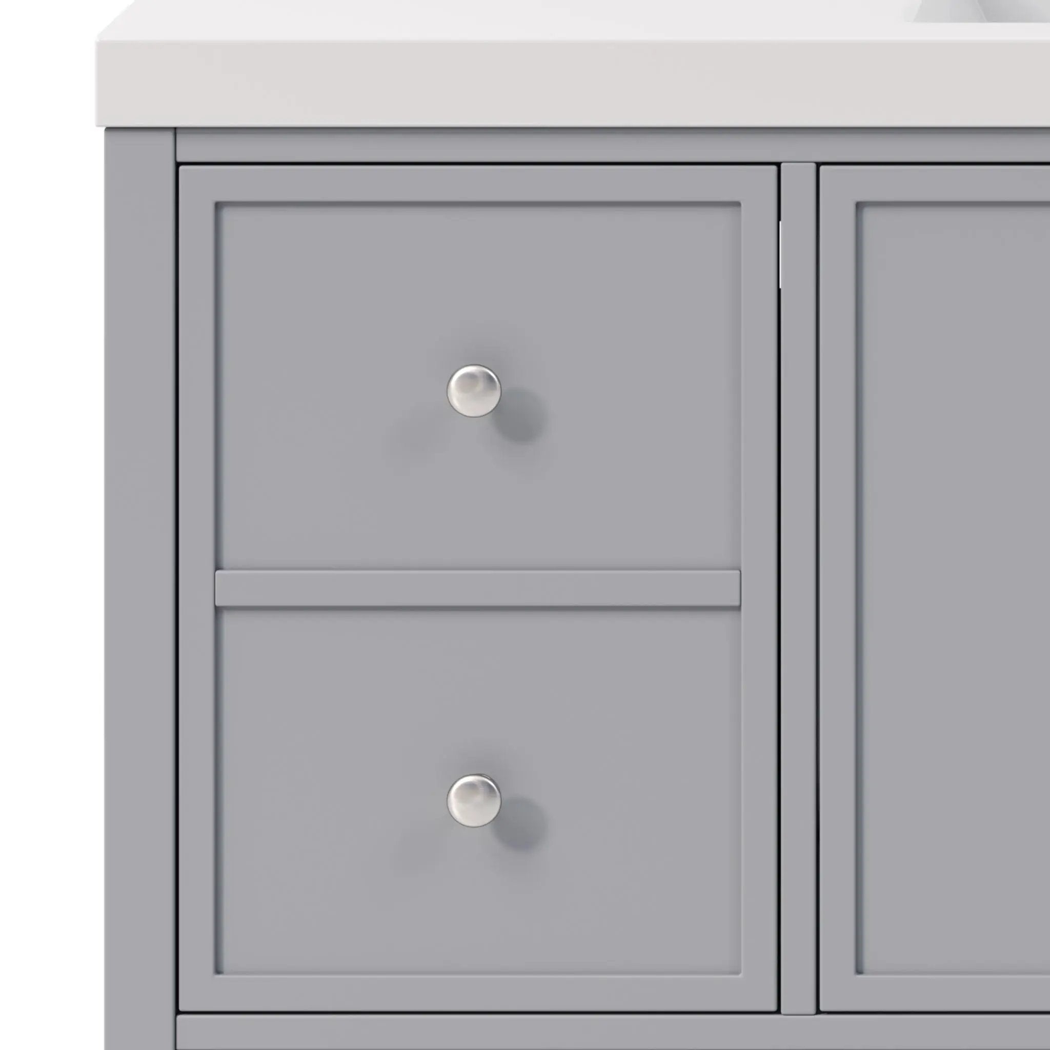 Bathroom Vanity With Separate Sink, Soft Close Doors And 4 Drawers by HouseOfZazla