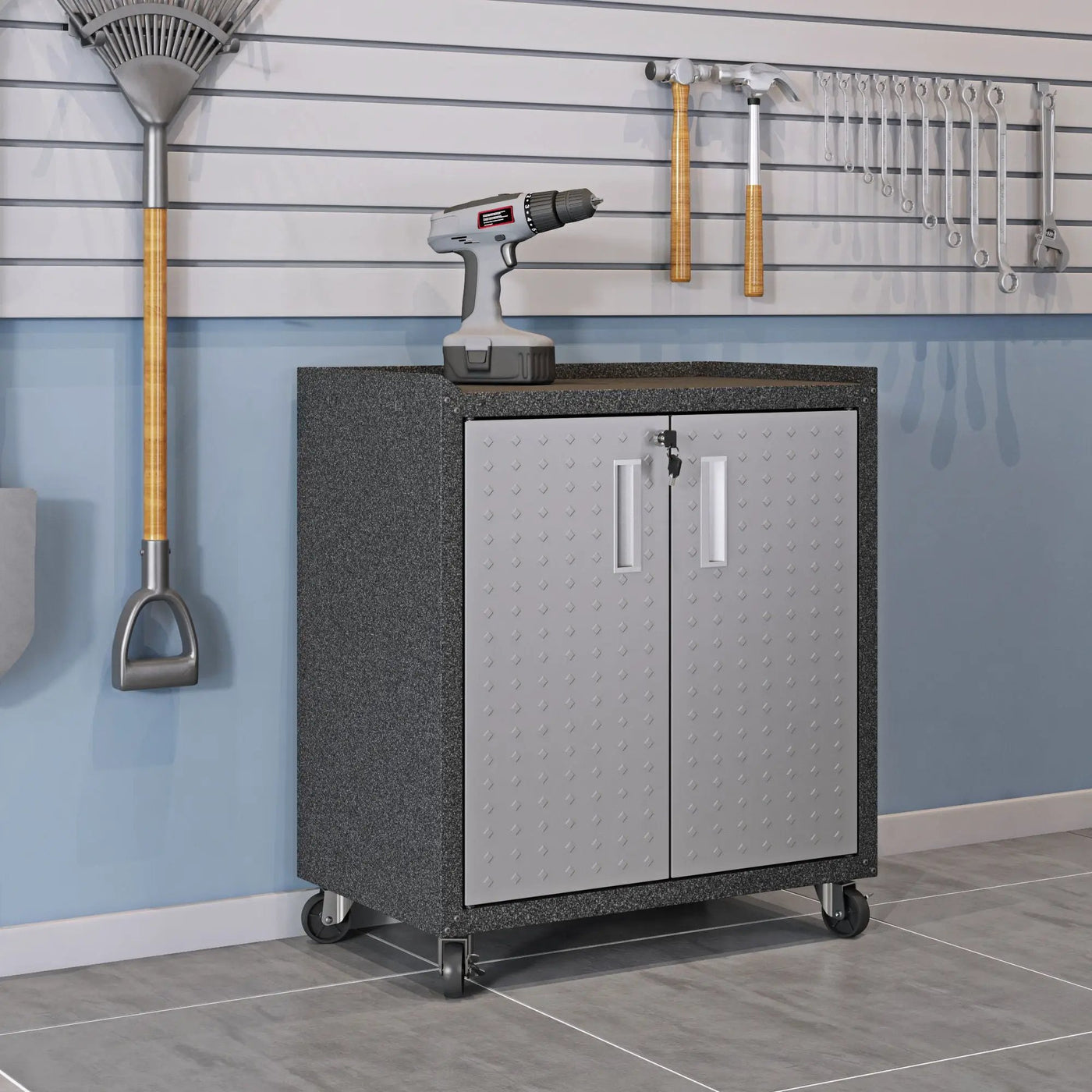 Fortress - Rolling Garage Cabinet by HouseOfZazla