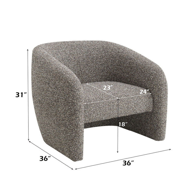 Livia - Accent Chair - Brown / Gray by HouseOfZazla