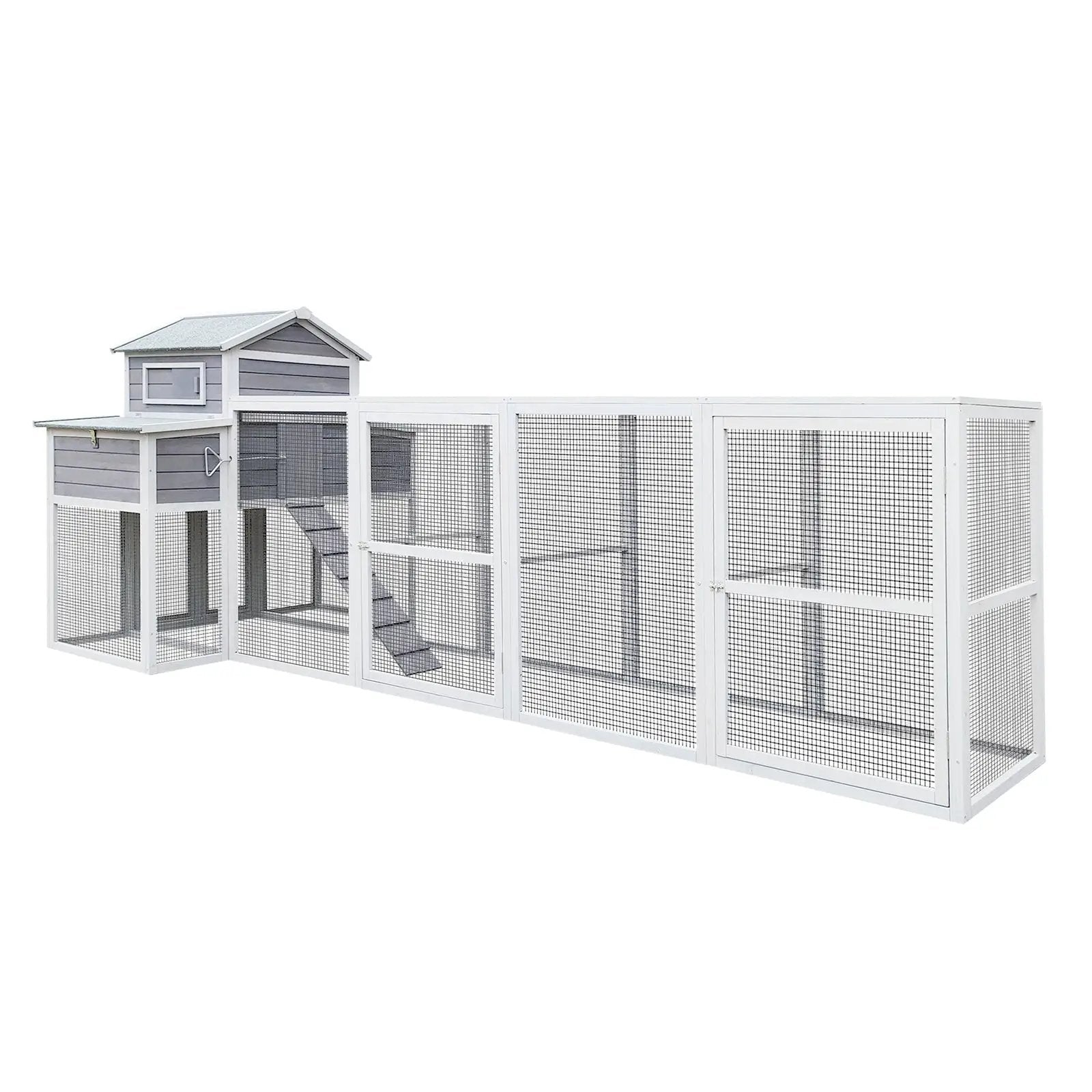 150" Extra Large Wooden Chicken Coop by HouseOfZazla
