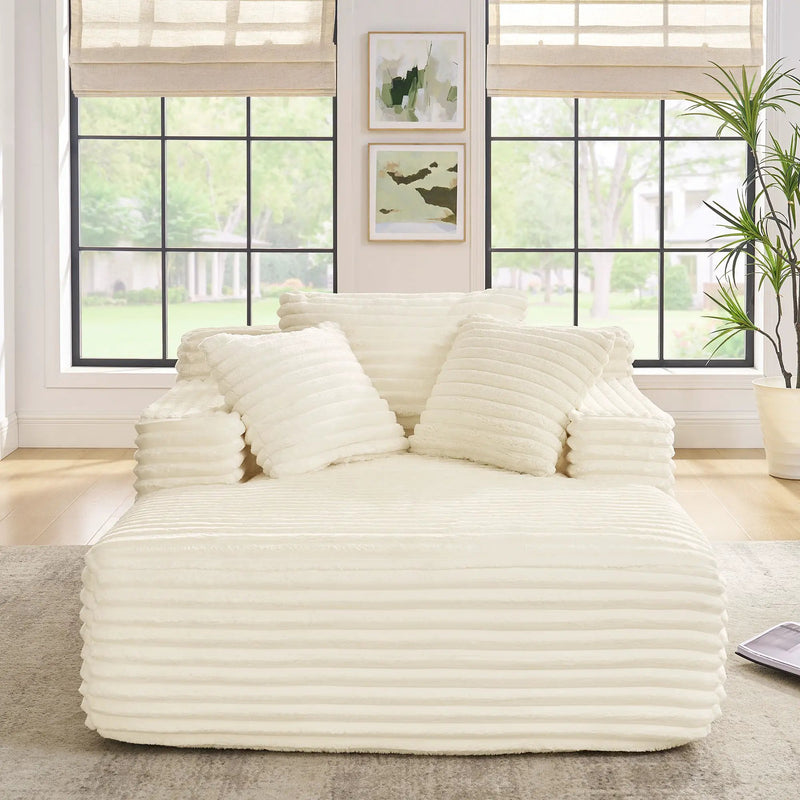 Chaise Lounge Sofa Bed With Deep Seat For Living Room by HouseOfZazla