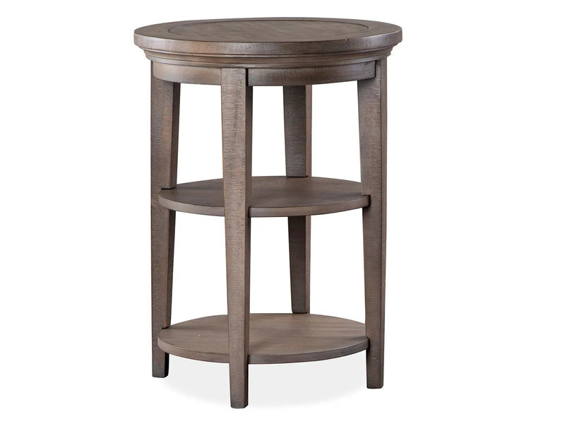 Paxton Place - Round Accent End Table - Dovetail Gray by Unique Piece Furniture