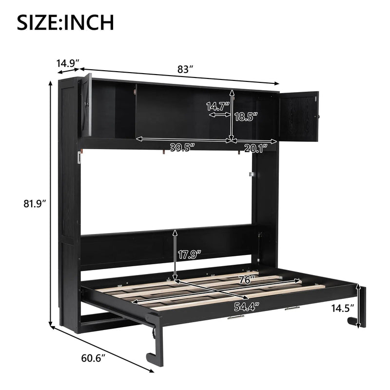 Murphy Bed With Storage Cabinets by HouseOfZazla
