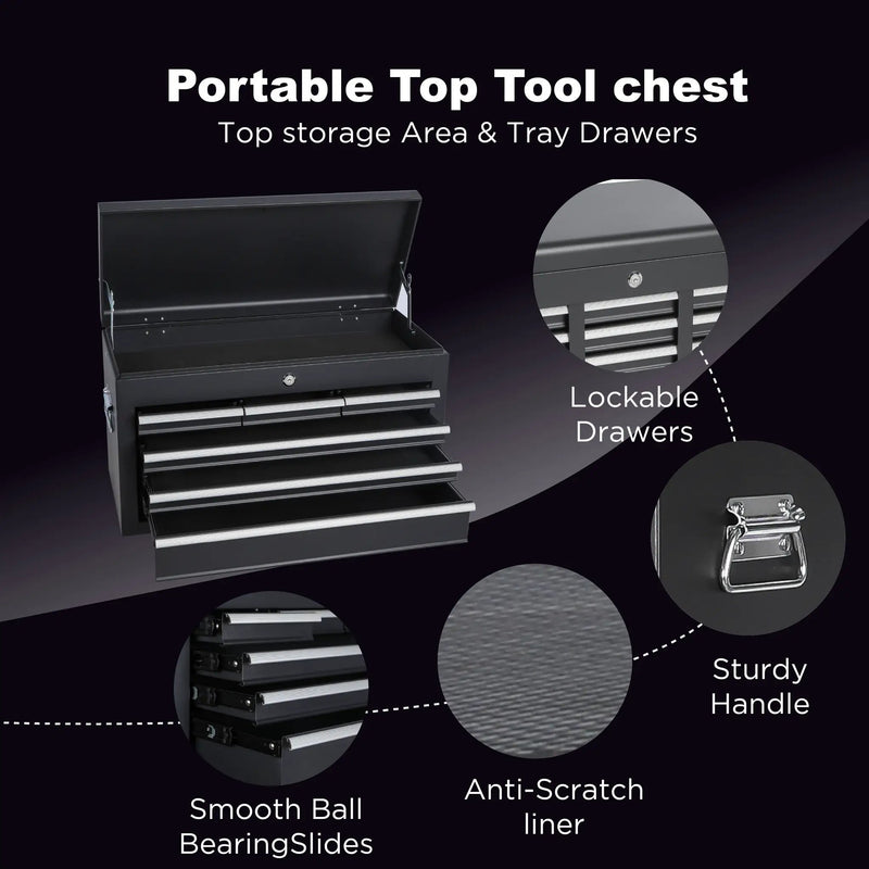 8-Drawer Rolling Tool Storage Cabinet with Detachable Top by HouseOfZazla