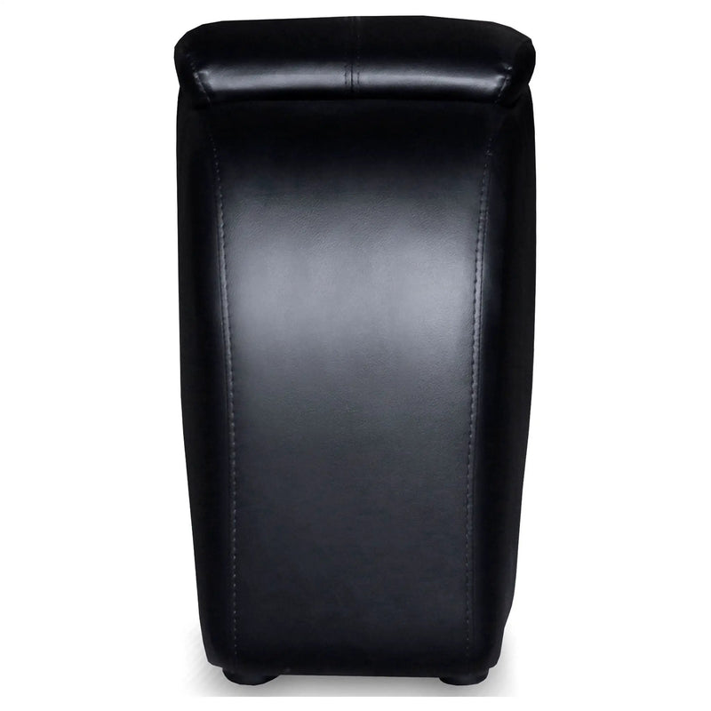 Cyrus Upholstered Home Theater Storage Wedge Console Black by Unique Piece Furniture