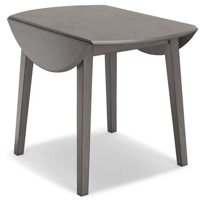 Shullden - Round Drm Drop Leaf Table - Gray by Unique Piece Furniture