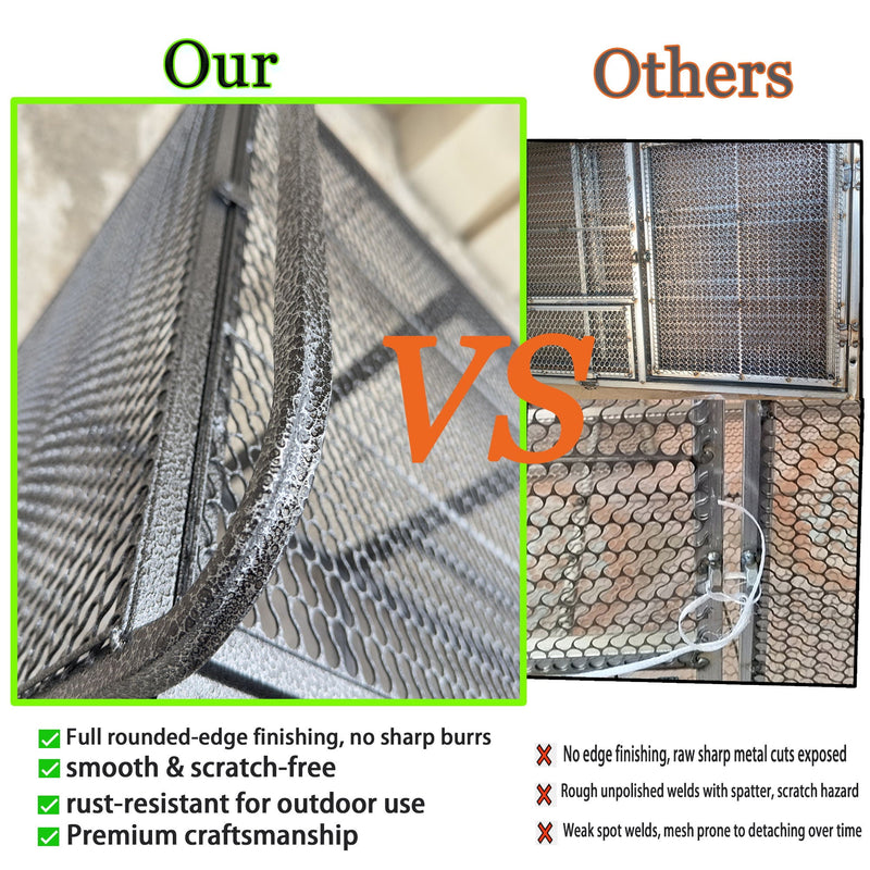 Chicken Cage, Poultry Breeding Coop - Black / Silver by HouseOfZazla