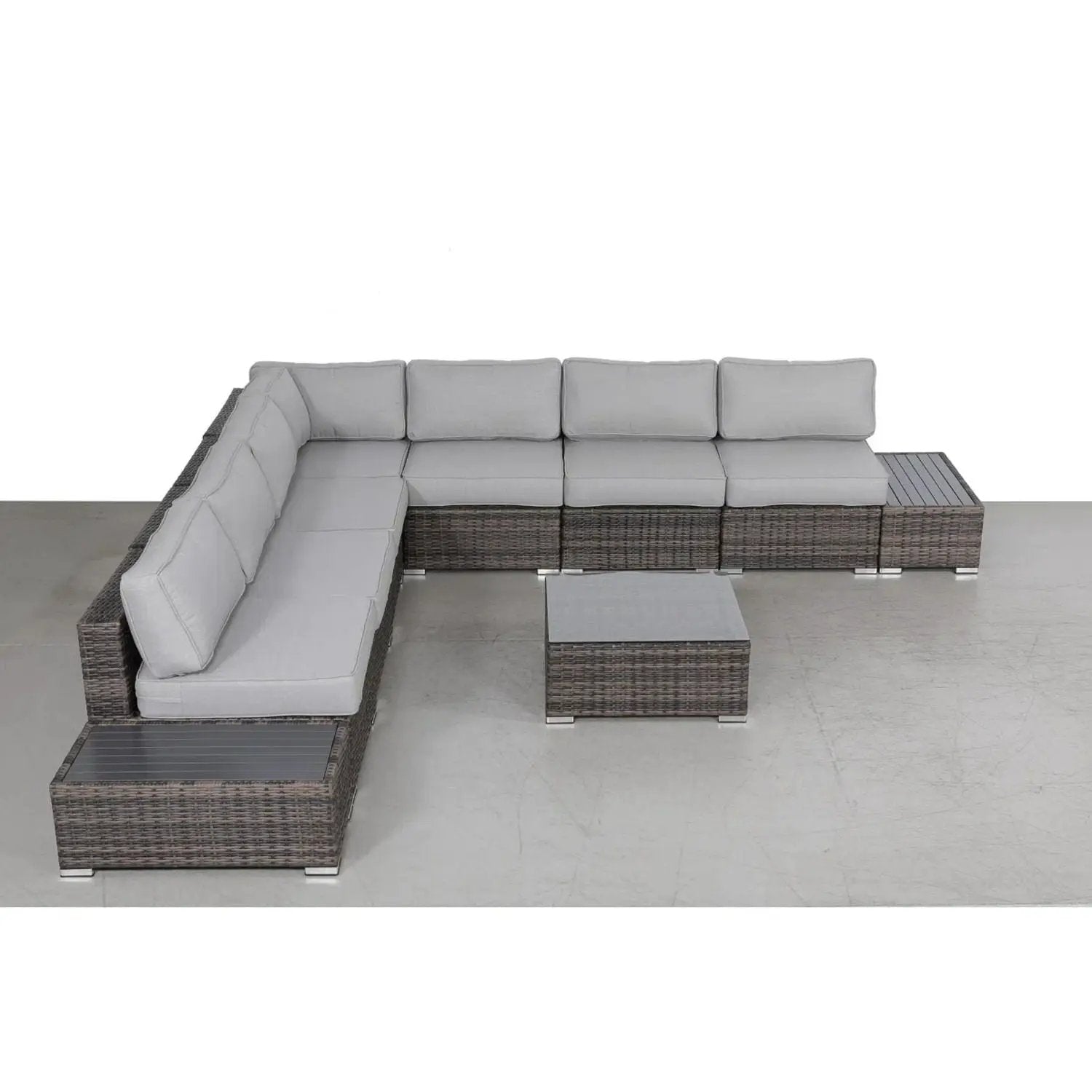 Wicker Sectional Seating Group With Cushions by HouseOfZazla