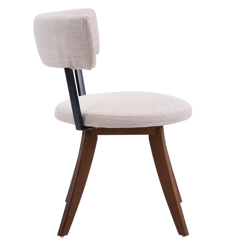 Modern Upholstered Dining Chairs with Curved Back by HouseOfZazla