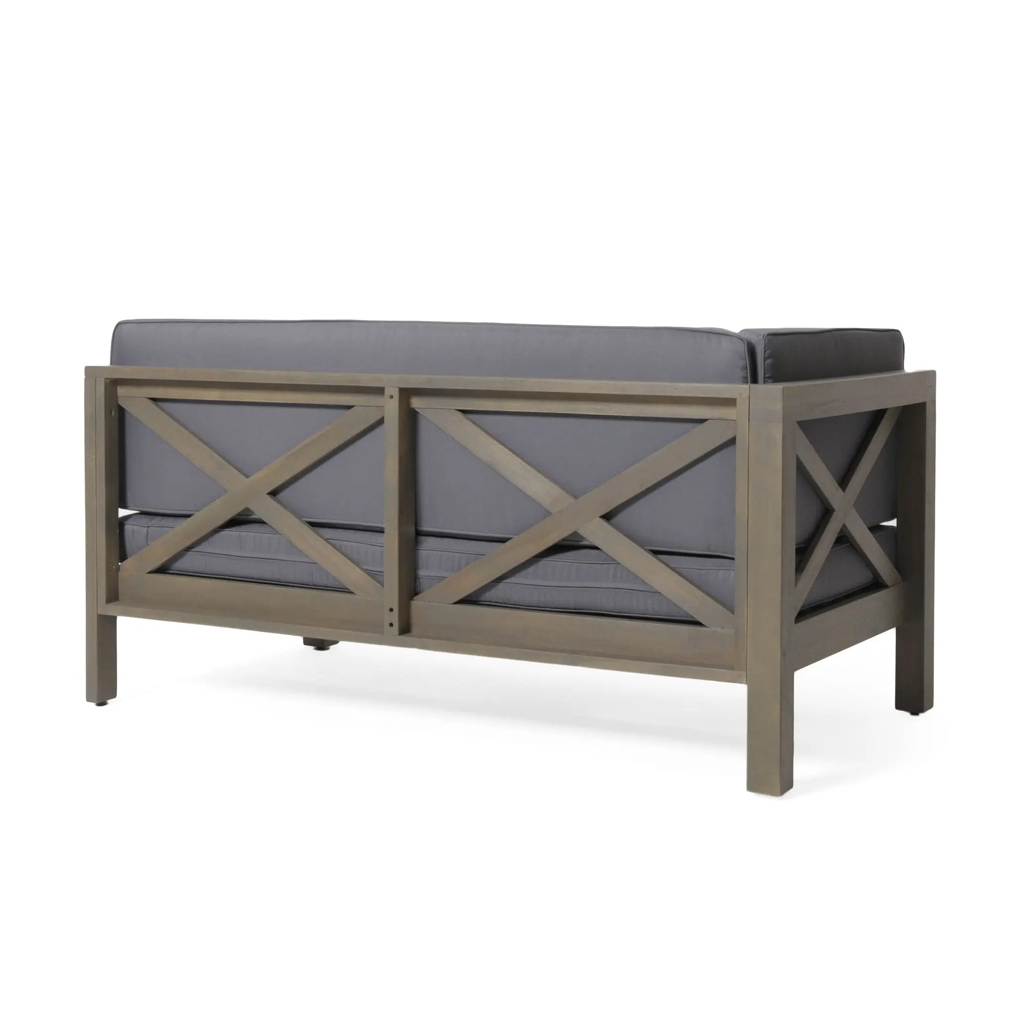 Brava - X Back Corner Bench by HouseOfZazla