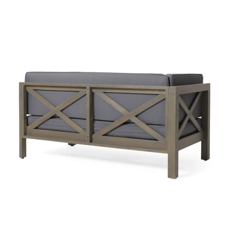 Brava - X Back Corner Bench by HouseOfZazla
