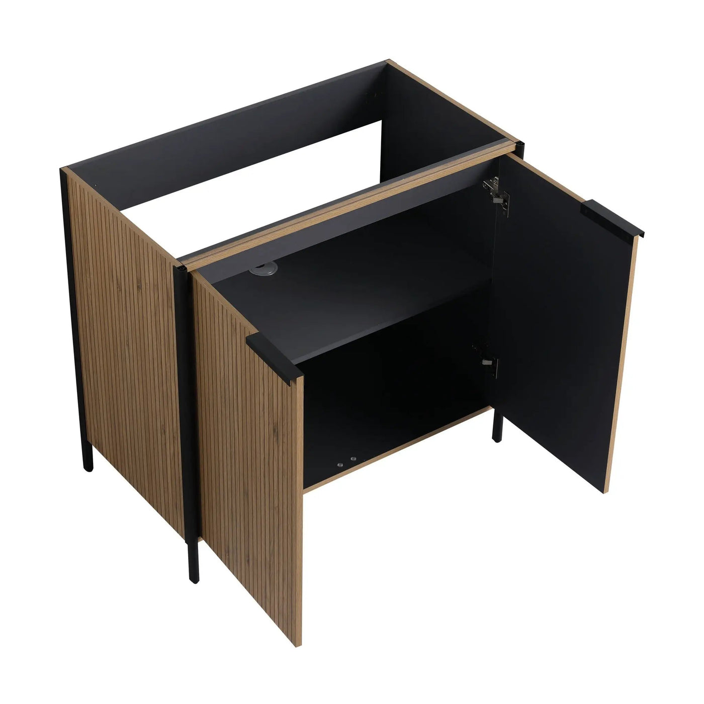 Contemporary Freestanding Bathroom Vanity With Adjustable Shelves by Unique Piece Furniture