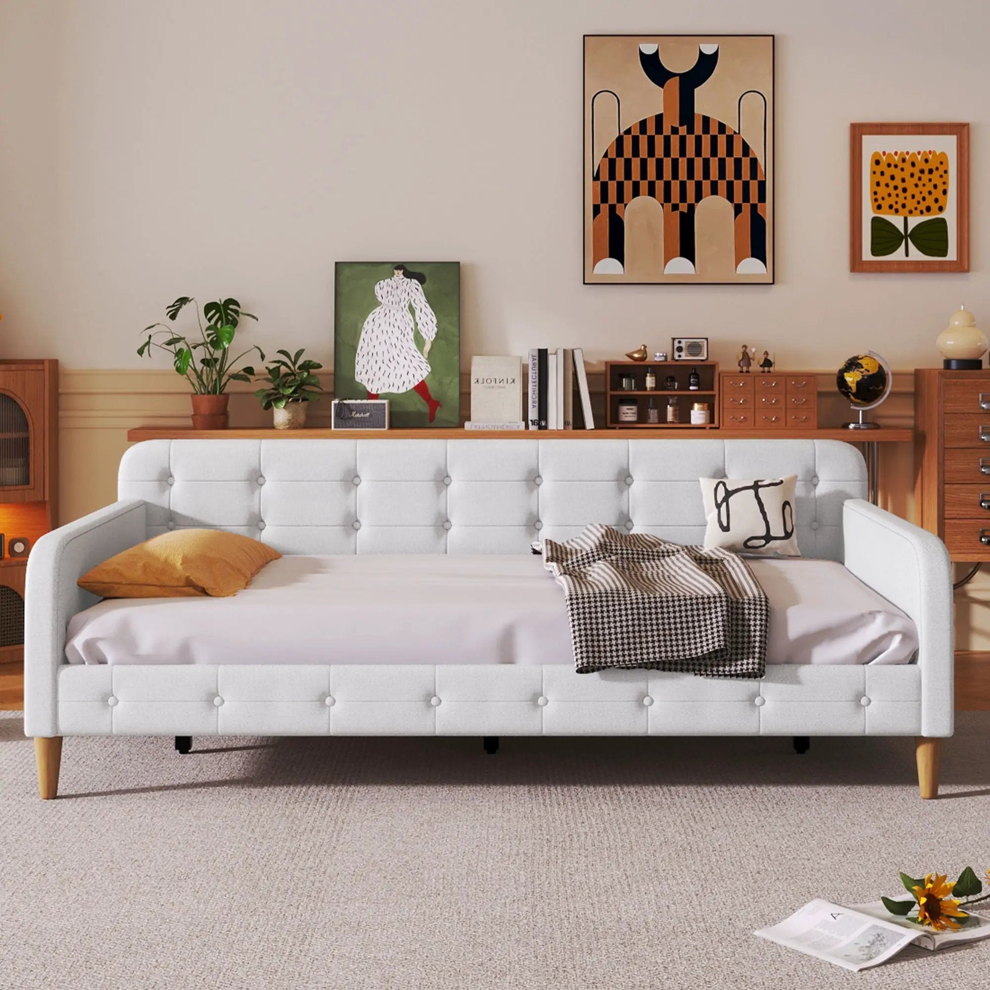 Upholstered Daybed & Modern Design by HouseOfZazla