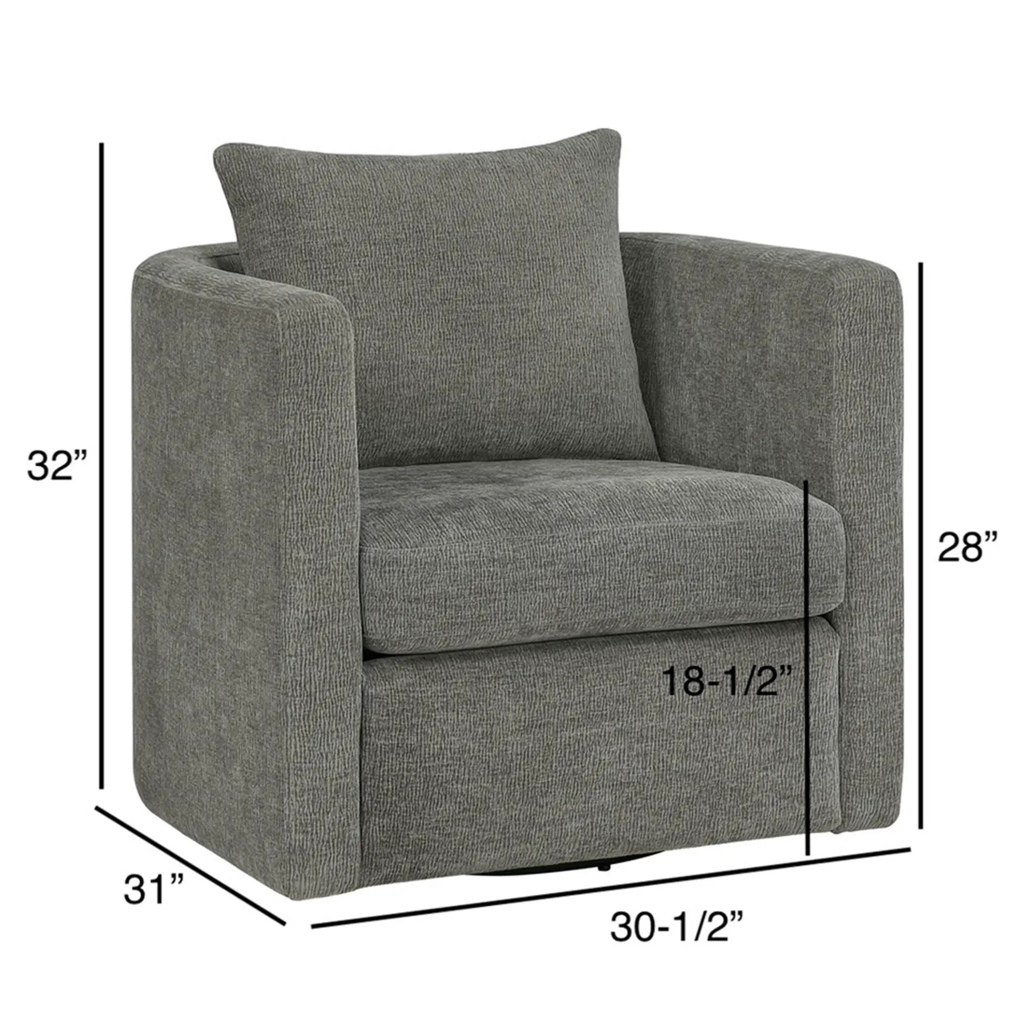 Sutton - Swivel Barrel Chair by HouseOfZazla