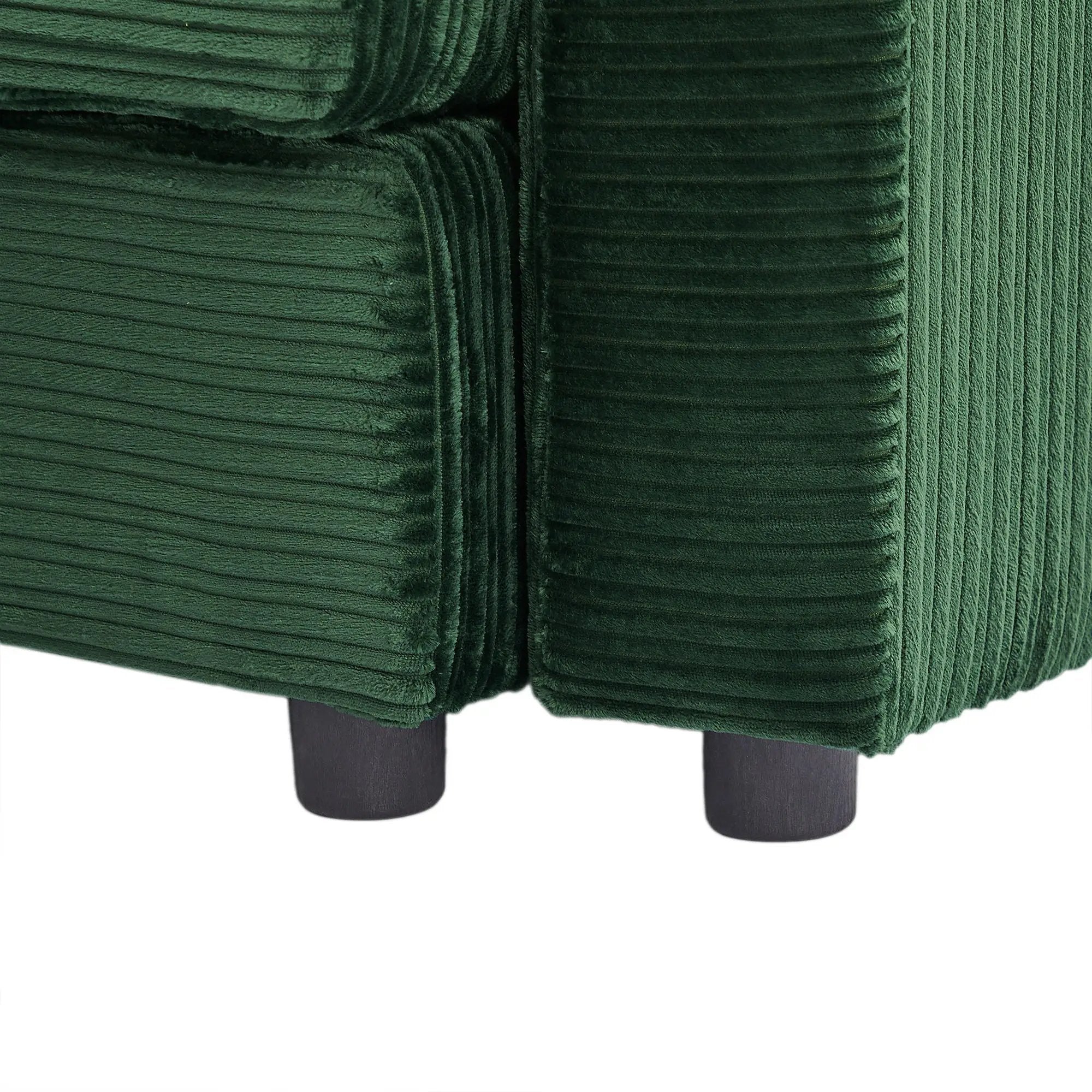 Modern Style Loveseat Sofa Sectional Sofa Couch With Storage Space, A Movable Ottoman, Two USB Ports, Two Cup Holders, A Phone Holder For Living Room by HouseOfZazla
