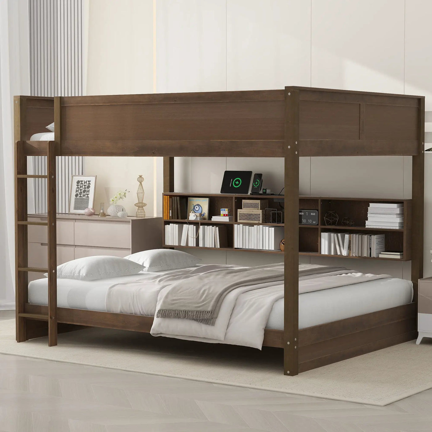 Bunk Bed With Storage Cabinets And USB Ports by Unique Piece Furniture