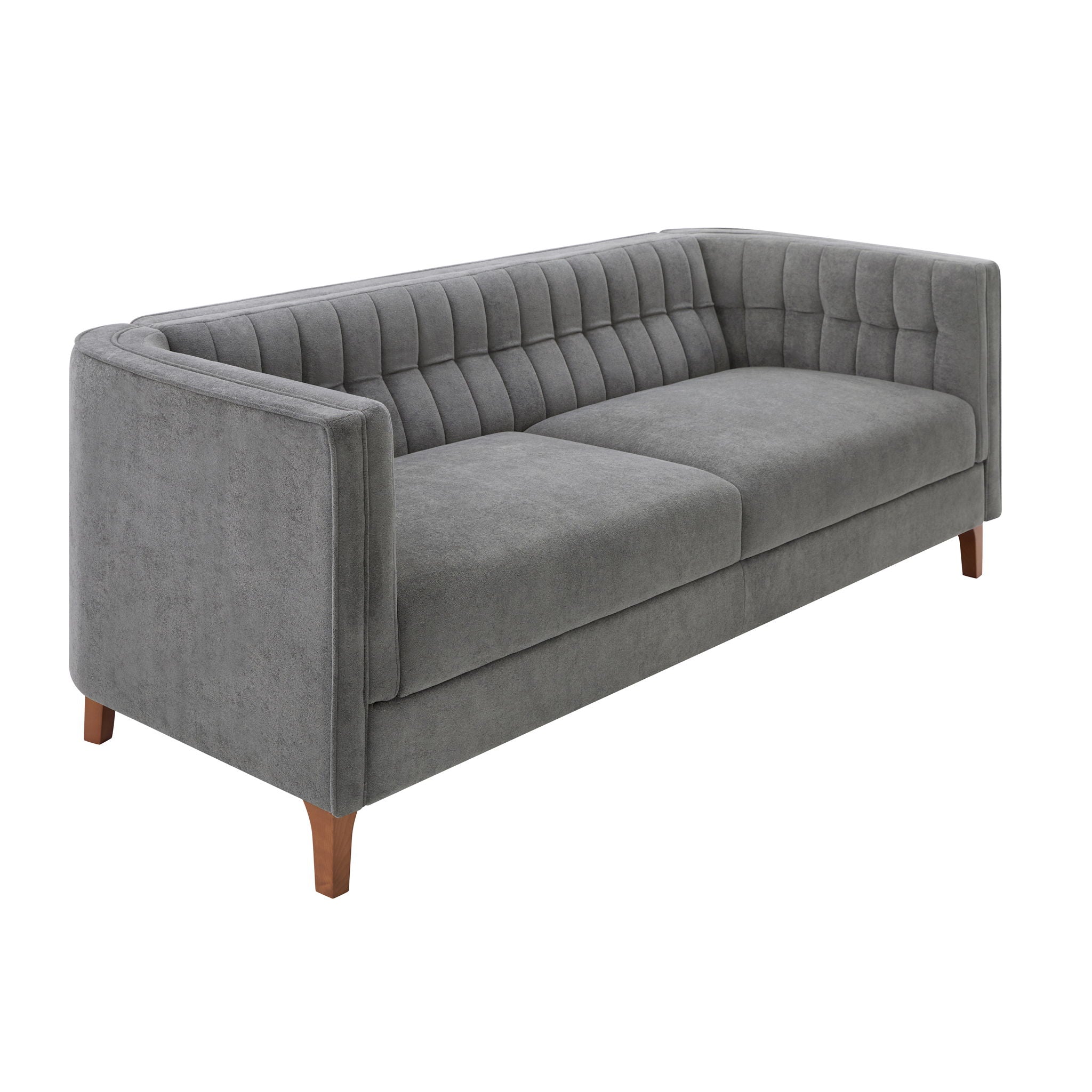 Modern 3 Seater Sofa Upholstered Couch with Curved Armrests by HouseOfZazla