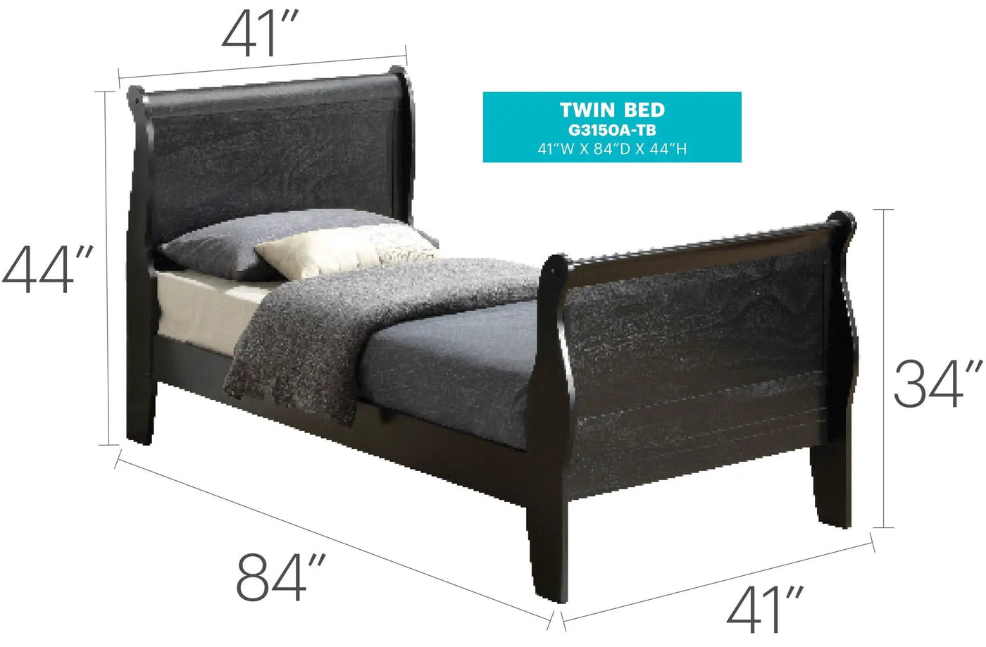 Panel Sleigh Bed by HouseOfZazla