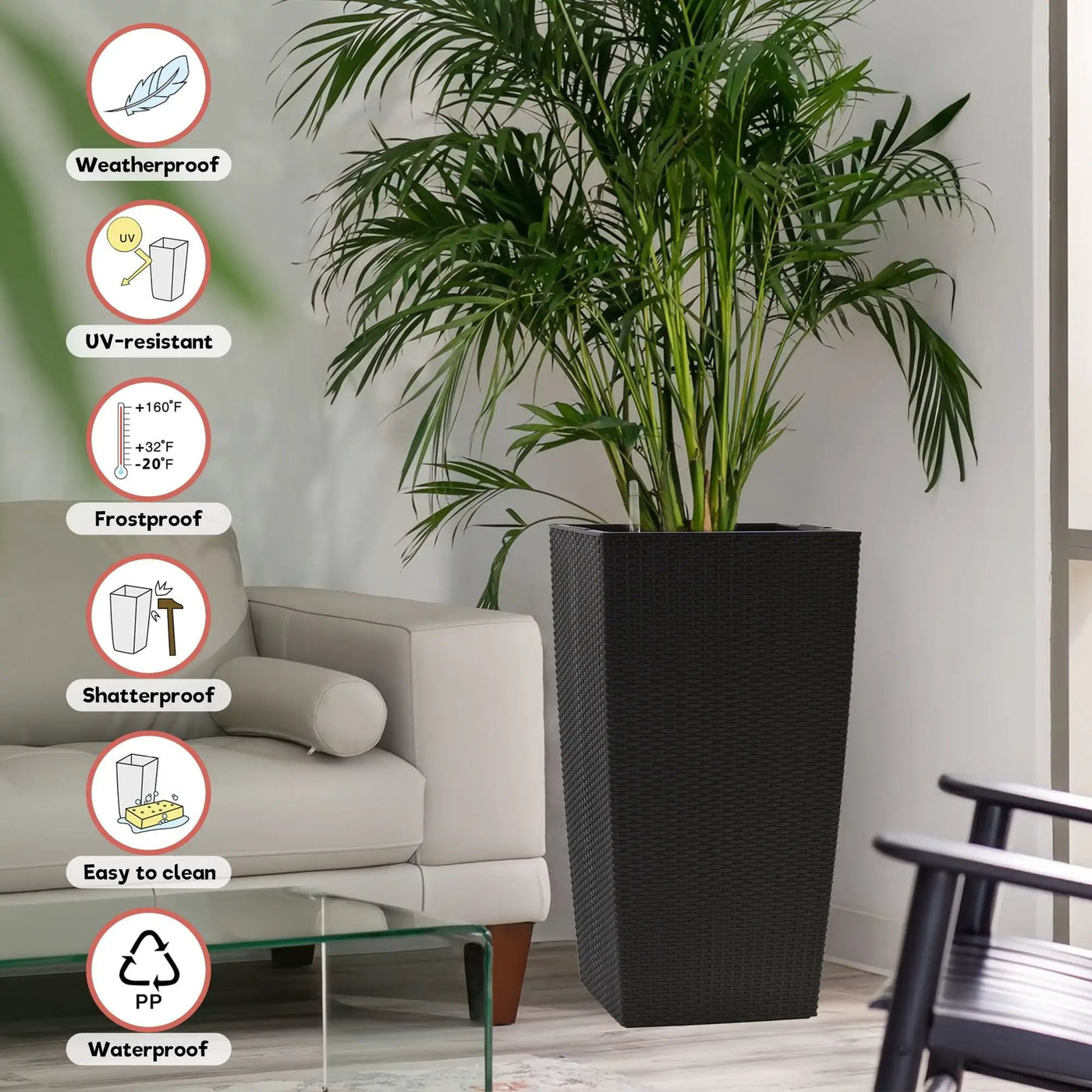 Indoor Outdoor Planter With Automatic Watering System by HouseOfZazla