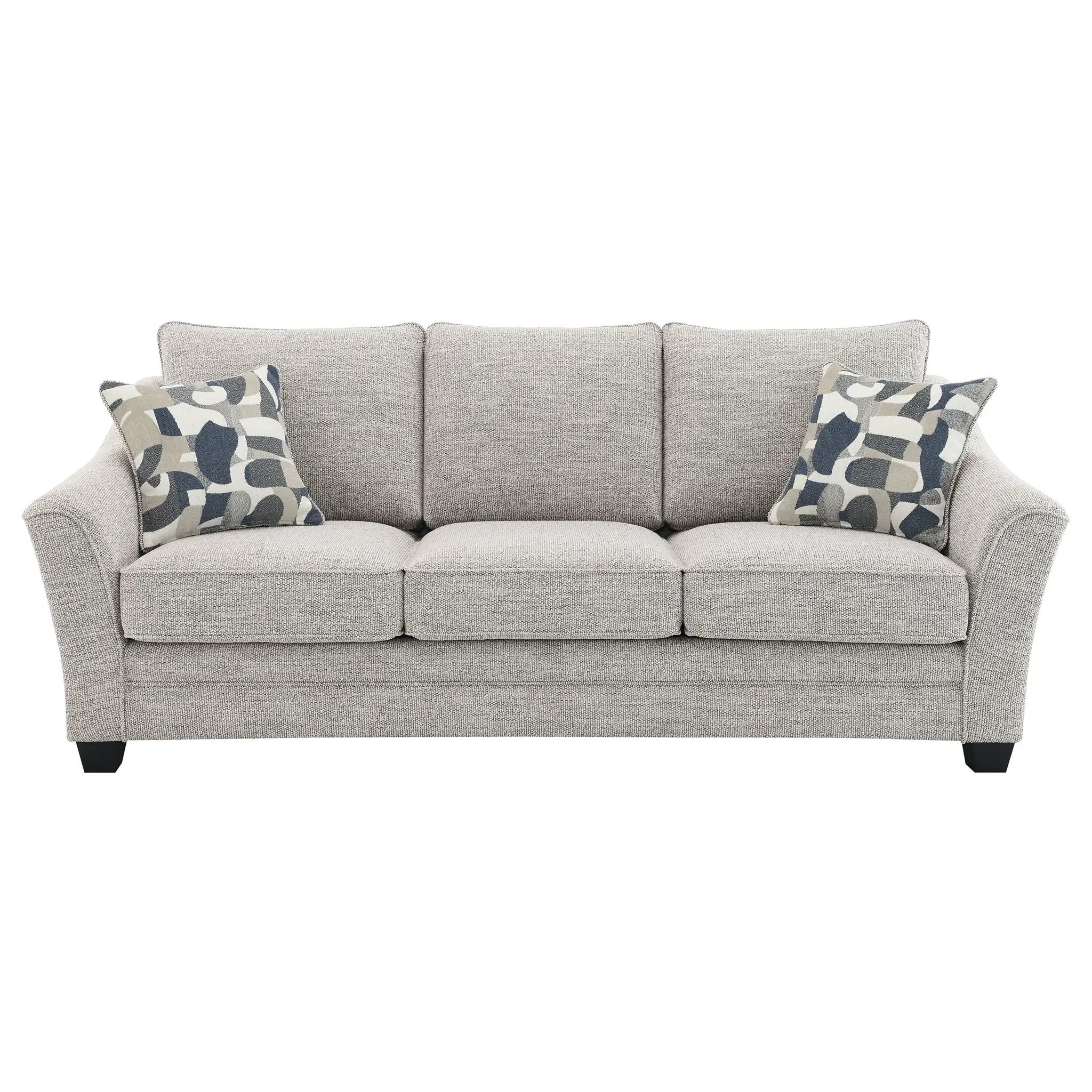 Tomkins 3-piece Boucle Upholstered Sofa Set Light Grey by Unique Piece Furniture
