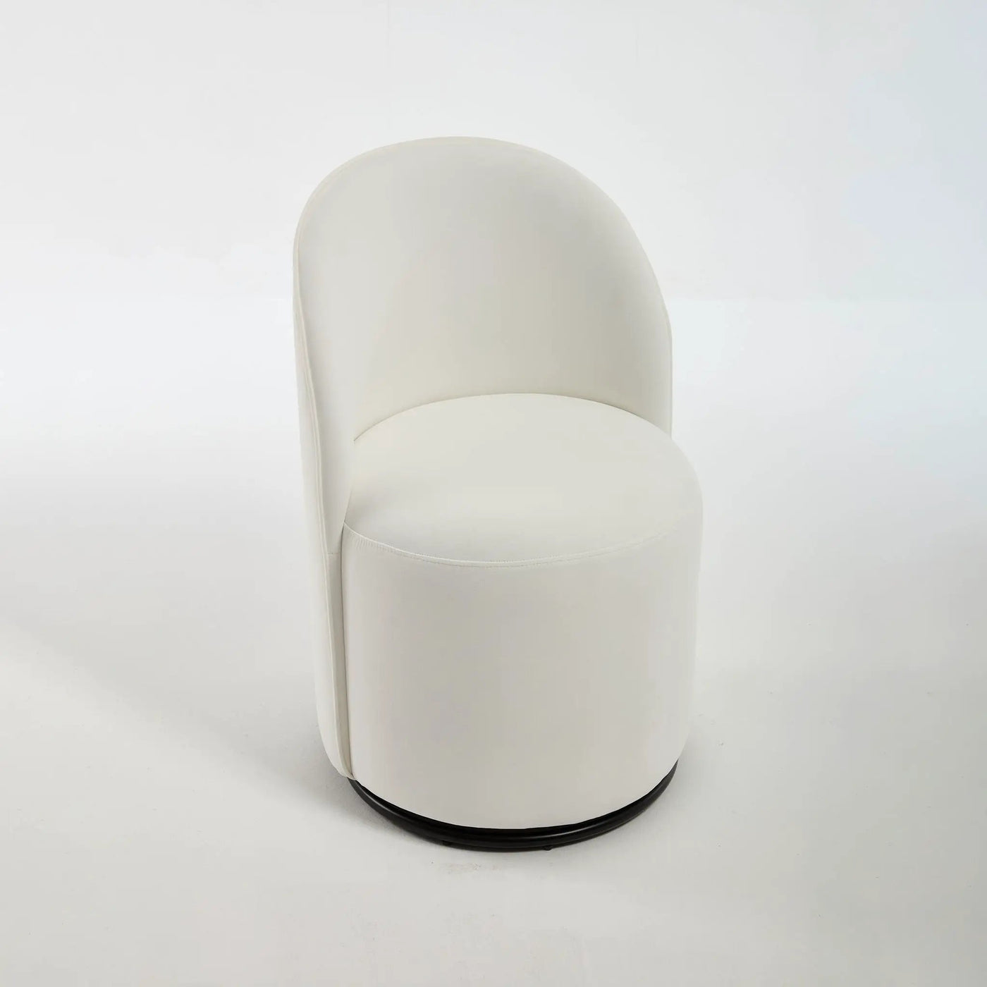 360 Degree Swivel Armless Dining Barrel Chair by Unique Piece Furniture